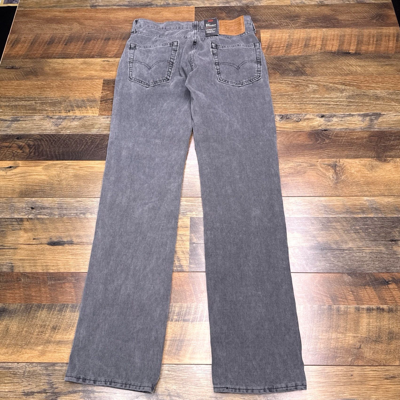 Levi's Levis 514 Jeans Mens 28x32 Gray Regular Straight Corduroy Premium New Size US 28 / EU 44 - 3 Thumbnail