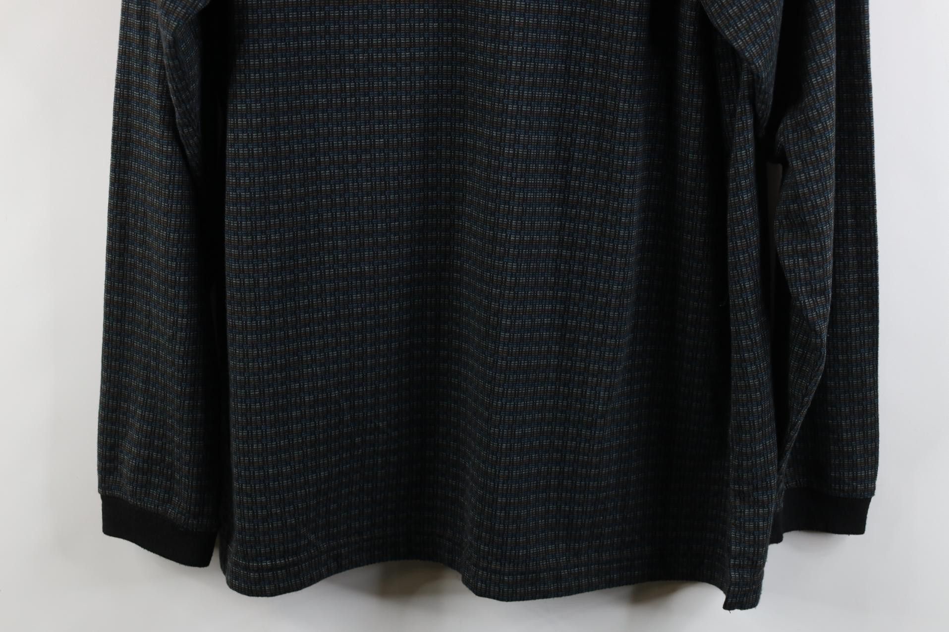 Vintage Vintage 90s Streetwear Knit Long Sleeve Rugby Polo Shirt Size US L / EU 52-54 / 3 - 11 Thumbnail