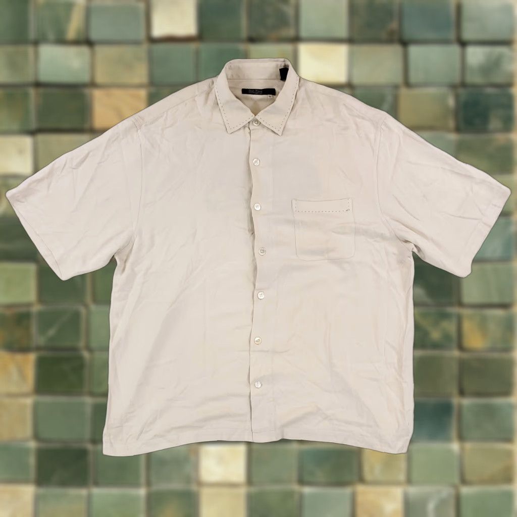 Nat Nast VINTAGE Nat Nast Limited Edition Coliseum Pool Pelican Resort Short Sleeve Mens XL White Button-Up Shirt Men XL Limited Edition Size US 36 / EU 52 - 1 Thumbnail