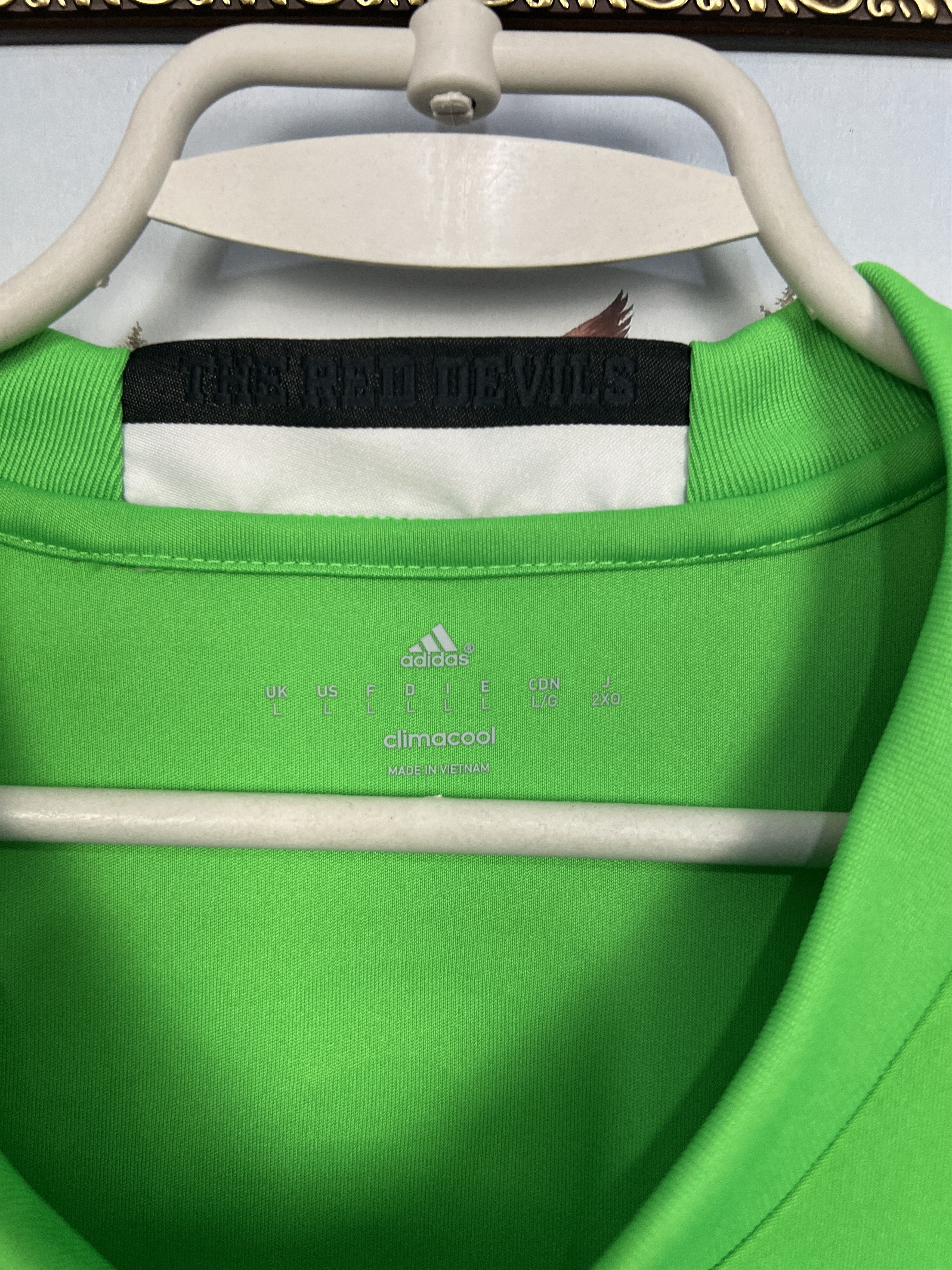 Adidas Manchester United Goalkeeper football De Gea Shirt Tee Size US L / EU 52-54 / 3 - 12 Thumbnail