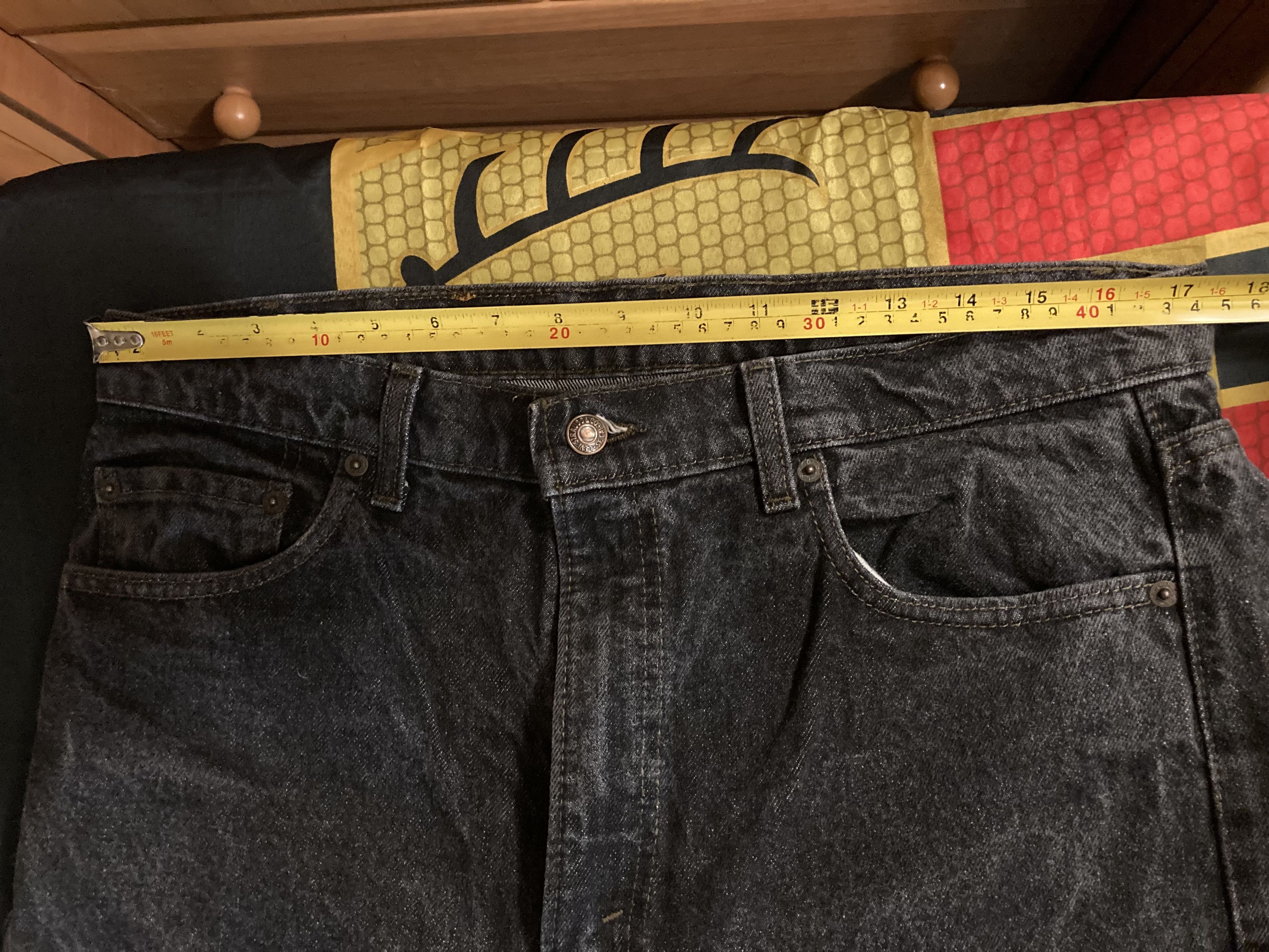 Levi's Vintage Clothing Levis 505 Dark Grey Denim 1994 year Made in USA. Size US 34 / EU 50 - 8 Thumbnail