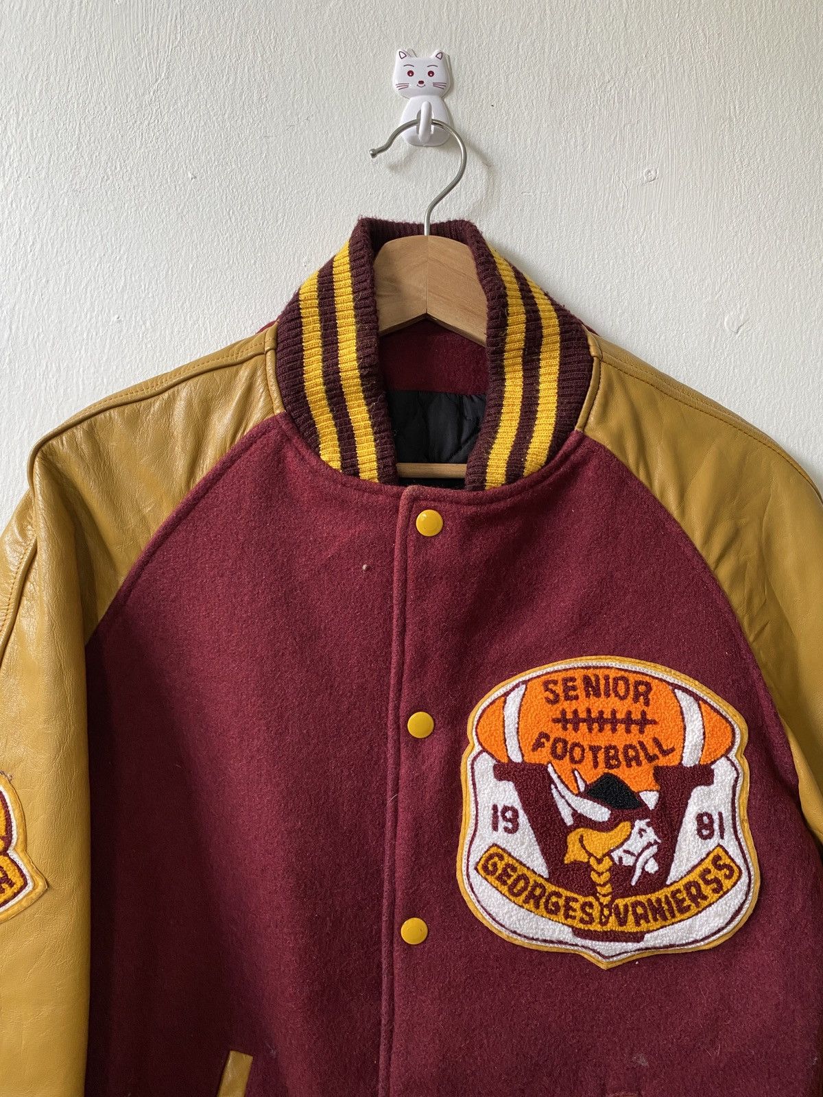 Vintage Vintage 80s George & Vaniers Football Club Varsity Jacket Size US M / EU 48-50 / 2 - 3 Thumbnail