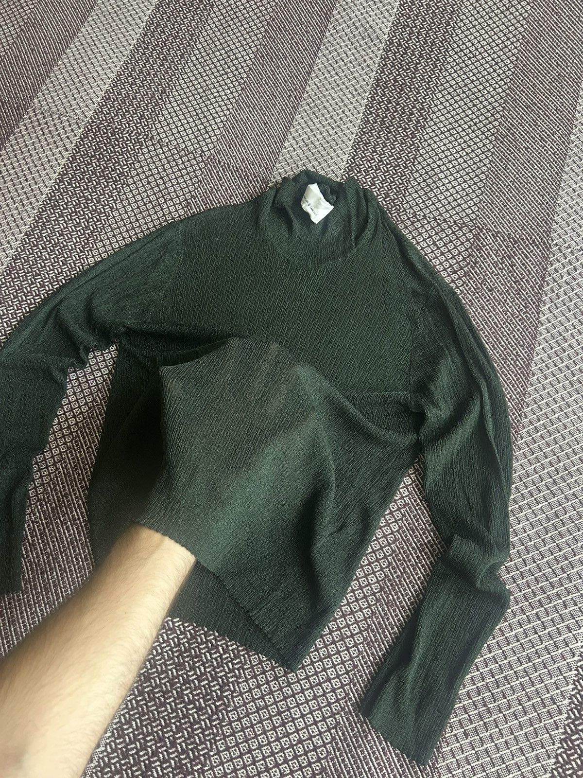 Samsoe Samsoe Samsoe Samsoe Long Sleeve Mesh Top Unisex Y2K Avantgarde XL Size M / US 6-8 / IT 42-44 - 6 Thumbnail