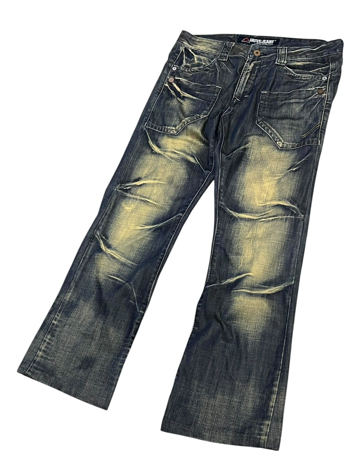 Draggin Jeans Drive Jeans Blake Exotic Vintage Denim Mudwash Clawmark Size US 34 / EU 50 - 3 Thumbnail