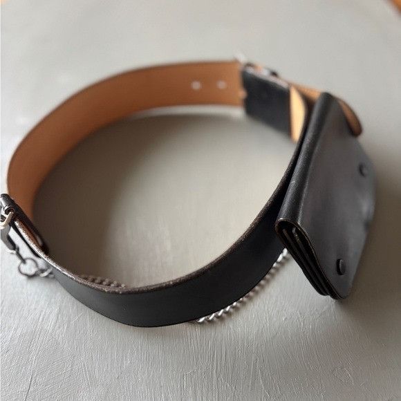 Other JM Davidson Leather Belt Pouch Black Waist Bag 30 Inch Card Size ONE SIZE - 6 Thumbnail