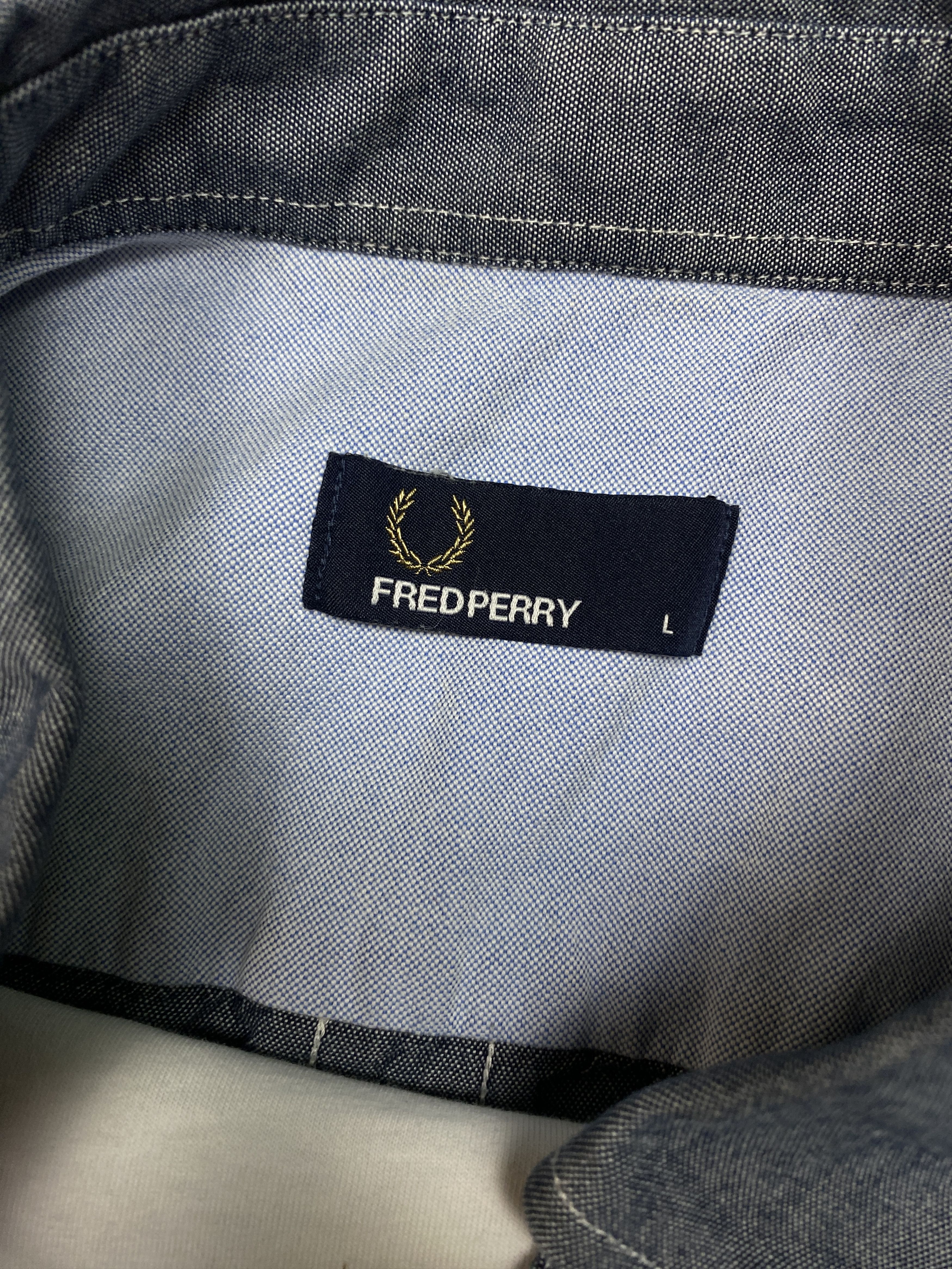 Fred Perry × Vintage Fred Perry Mens Long Sleeve Shirt Size US L / EU 52-54 / 3 - 4 Thumbnail