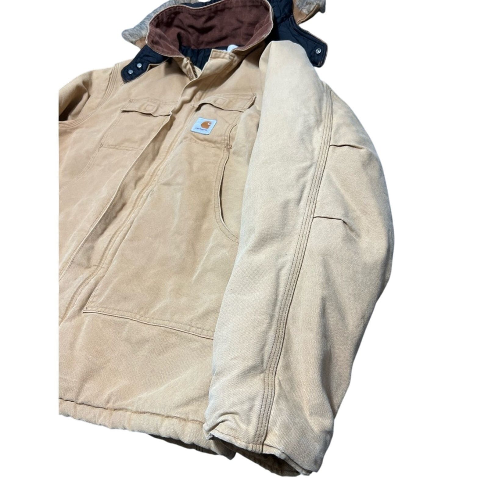 Carhartt VTG Carhartt Jacket CQ186 Chore Coat Canvas 90s UNION MADE Size US XXL / EU 58 / 5 - 4 Thumbnail