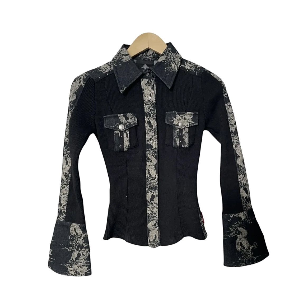 Japanese Brand × Vintage Ozz button shirt Size XXS / US 00 / IT 34 - 1 Thumbnail
