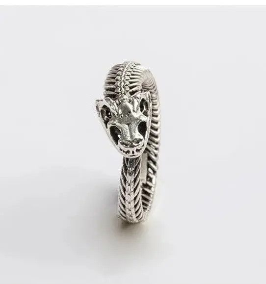 Japanese Brand Mizuki x Miho Adjustable Snake Skeleton Shape Ring Size ONE SIZE - 6 Thumbnail