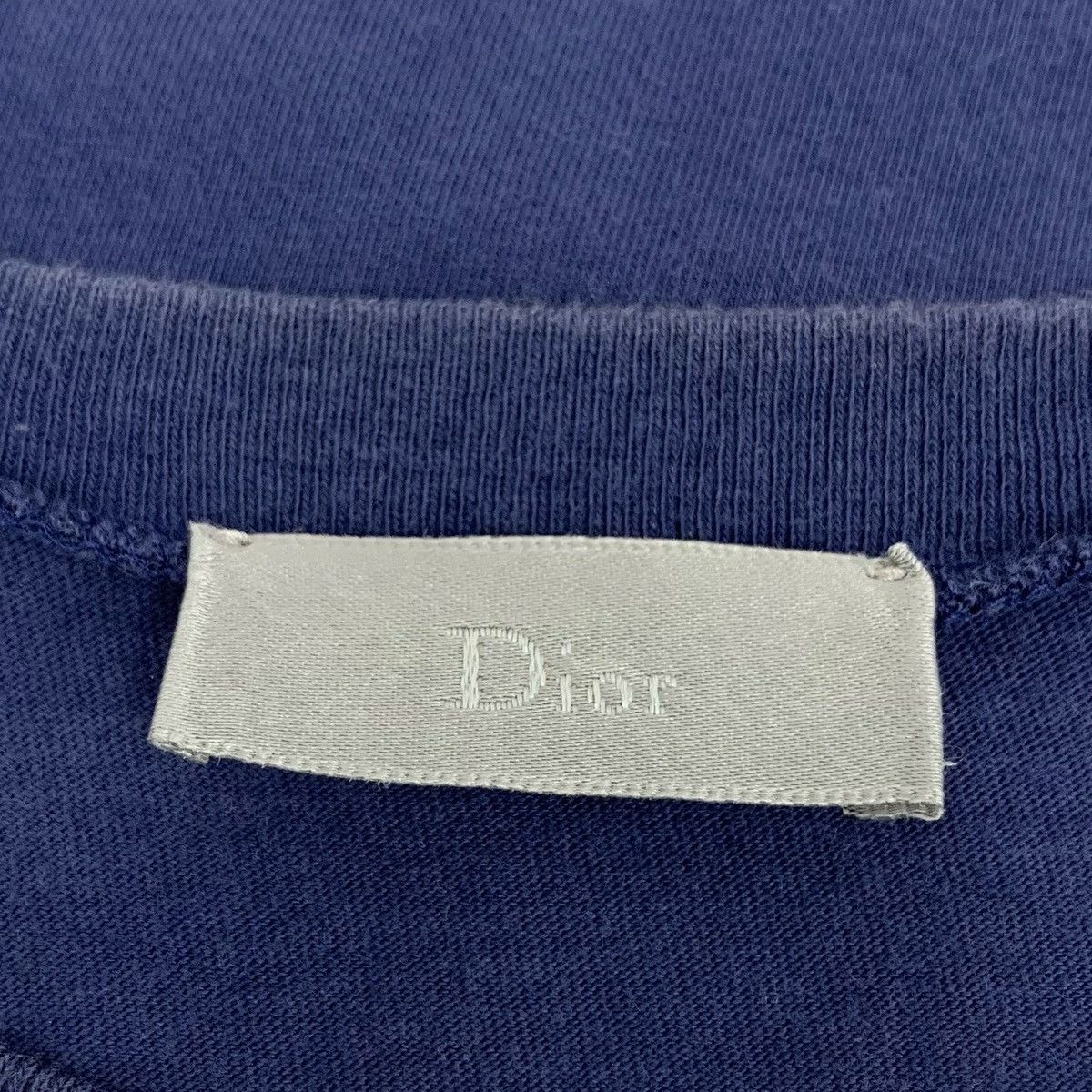 Dior Dior Dark Blue Logo Letter Embroidered Short Sleeve K26WX Size US XS / EU 42 / 0 - 5 Thumbnail
