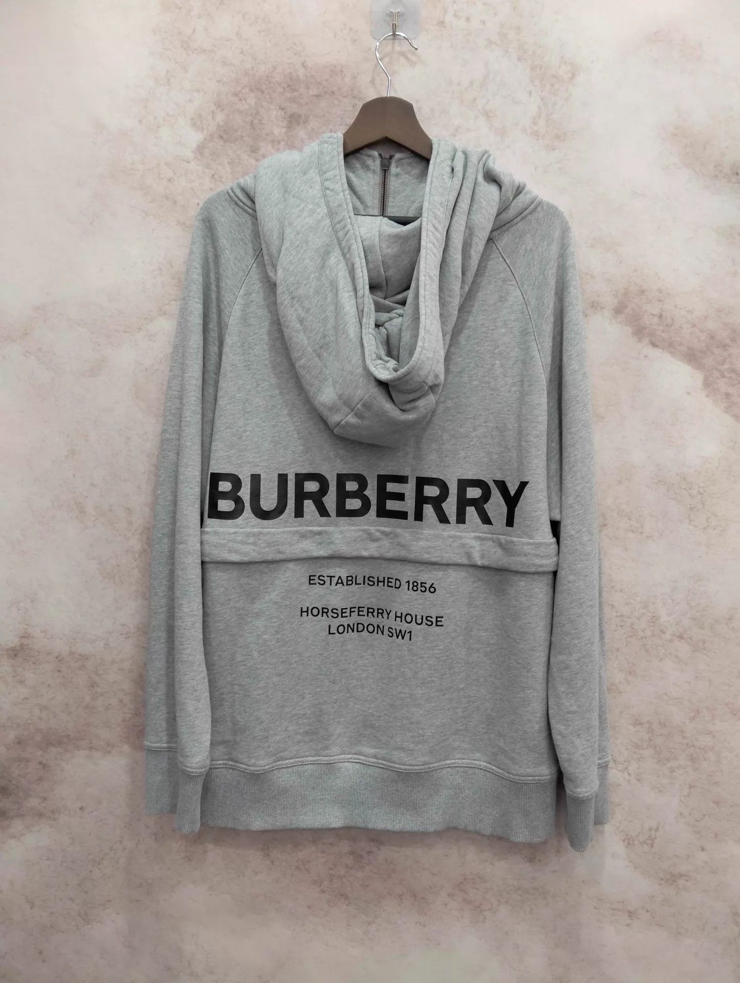 Burberry Burberry Gray Half-Zip Pocket Logo Hoodie S Size US S / EU 44-46 / 1 - 2 Thumbnail