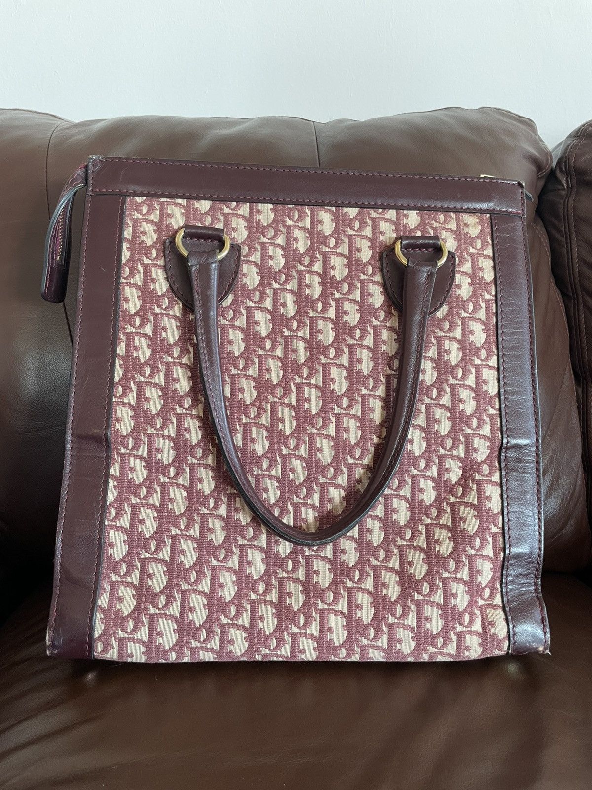 Dior 1970s Christian Dior Bagages Monogram Tote Bag Size ONE SIZE - 3 Thumbnail