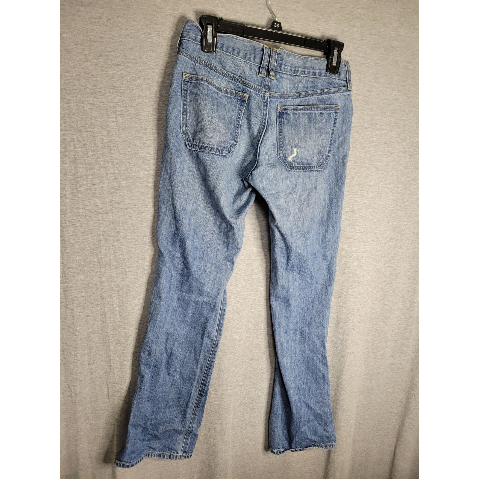 Old Navy Old Navy Straight Leg "the DIVA" Ripped Denim Jeans 4 Size 28" / US 6 / IT 42 - 2 Thumbnail