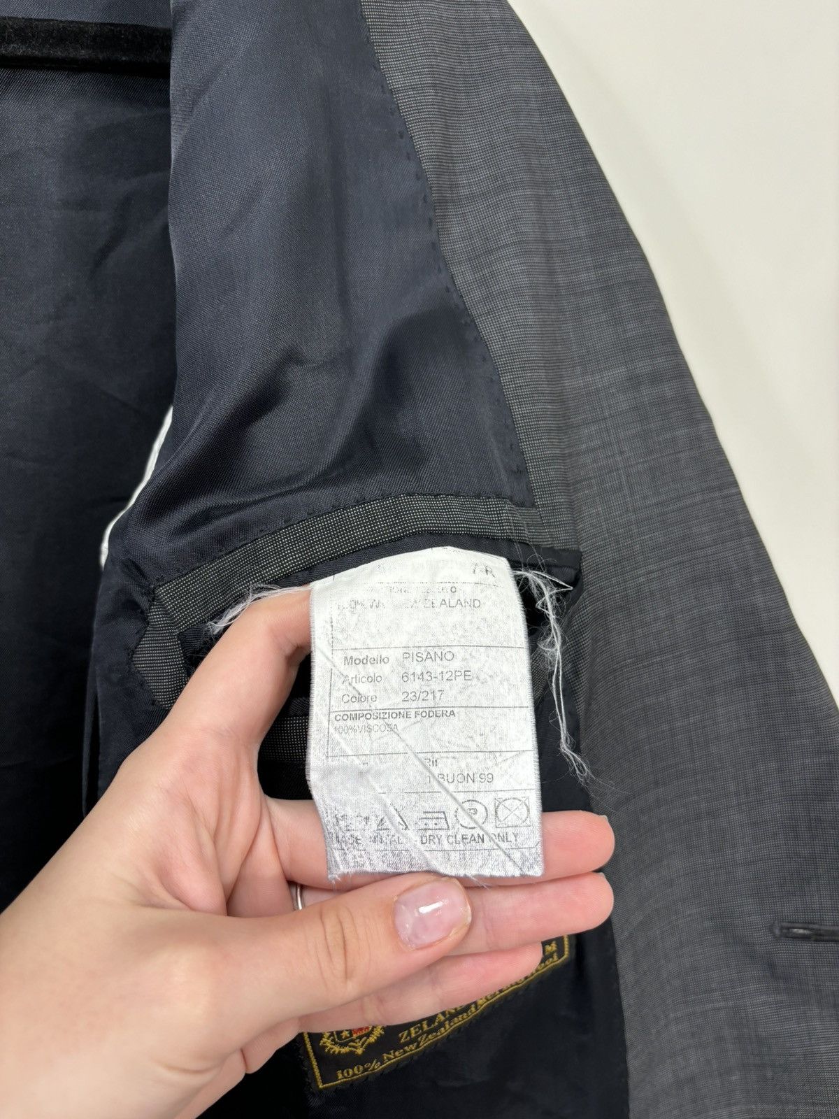 Eredipisano Eredi Pisano Loro Piana Zelander Wool Gray Blazer Jacket Size 44R - 16 Thumbnail