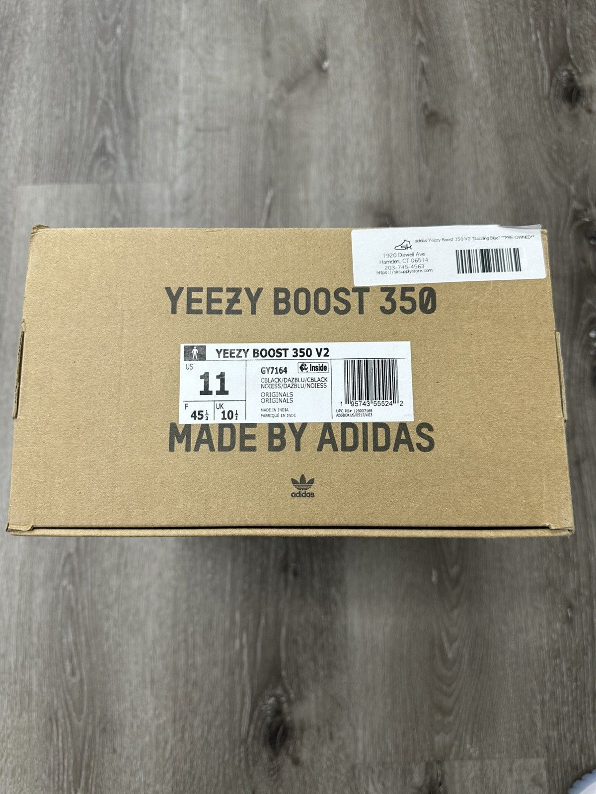 Adidas Adidas Yeezy Boost 350 V2 “Dazzling Blue” **PRE-OWNED** Size US 11 / EU 44 - 7 Thumbnail
