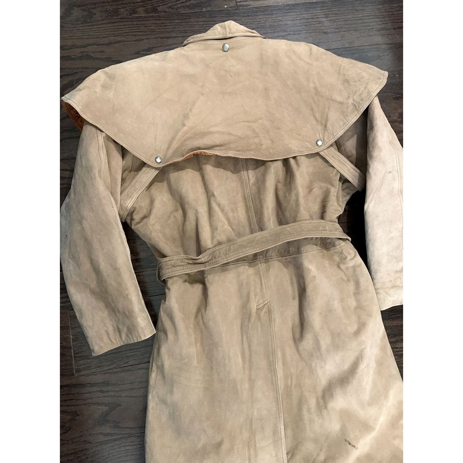 Vintage VINTAGE Harvard Western Duster Leather Long Jacket Trenchcoat Mens Large Lined Coat"} Size US L / EU 52-54 / 3 - 5 Thumbnail