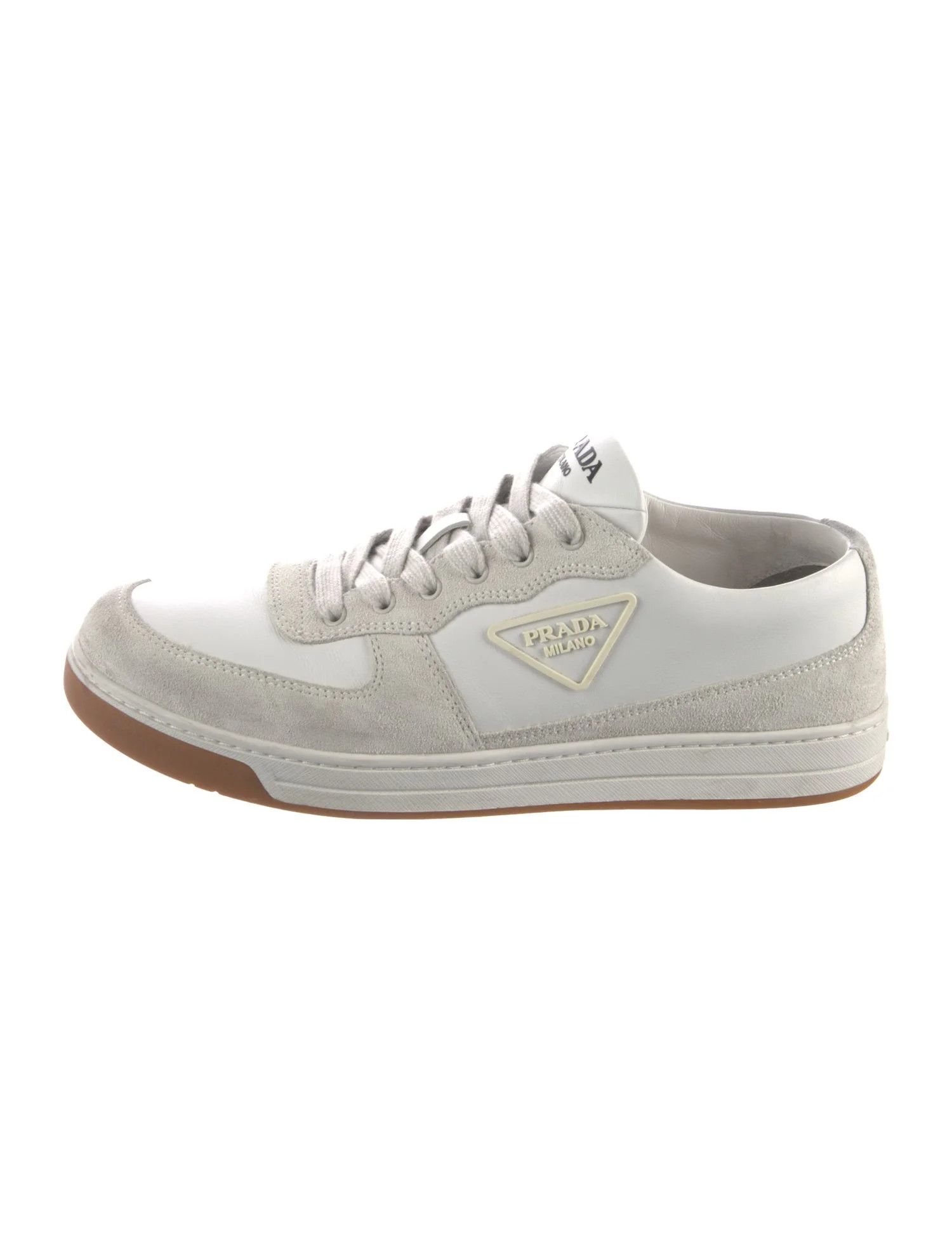 Prada o1la1rc1a0925 Low-Top Sneakers in Grey/White Size US 11.5 / EU 44-45 - 1 Thumbnail