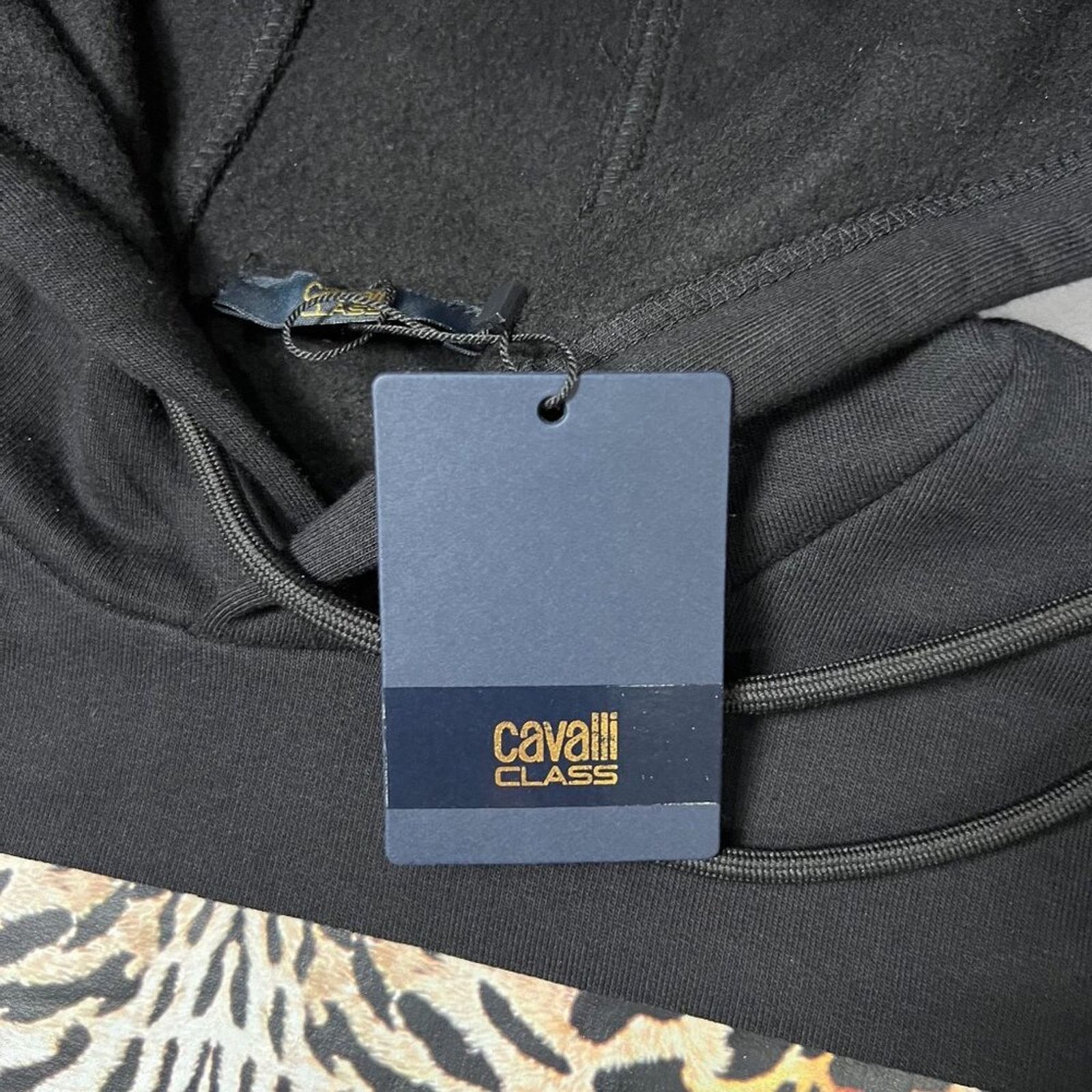 Cavalli Class Cavalli CLASS Roberto Cavalli Black Leopard Hoodie SIZE S Size US S / EU 44-46 / 1 - 8 Thumbnail