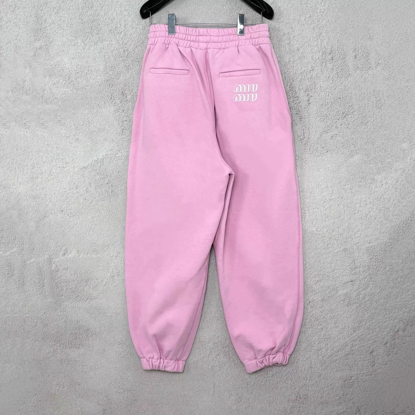 Miu Miu MIUMIU Pink Embroidered Logo Women's Sweatpants Size 28" / US 6 / IT 42 - 2 Thumbnail