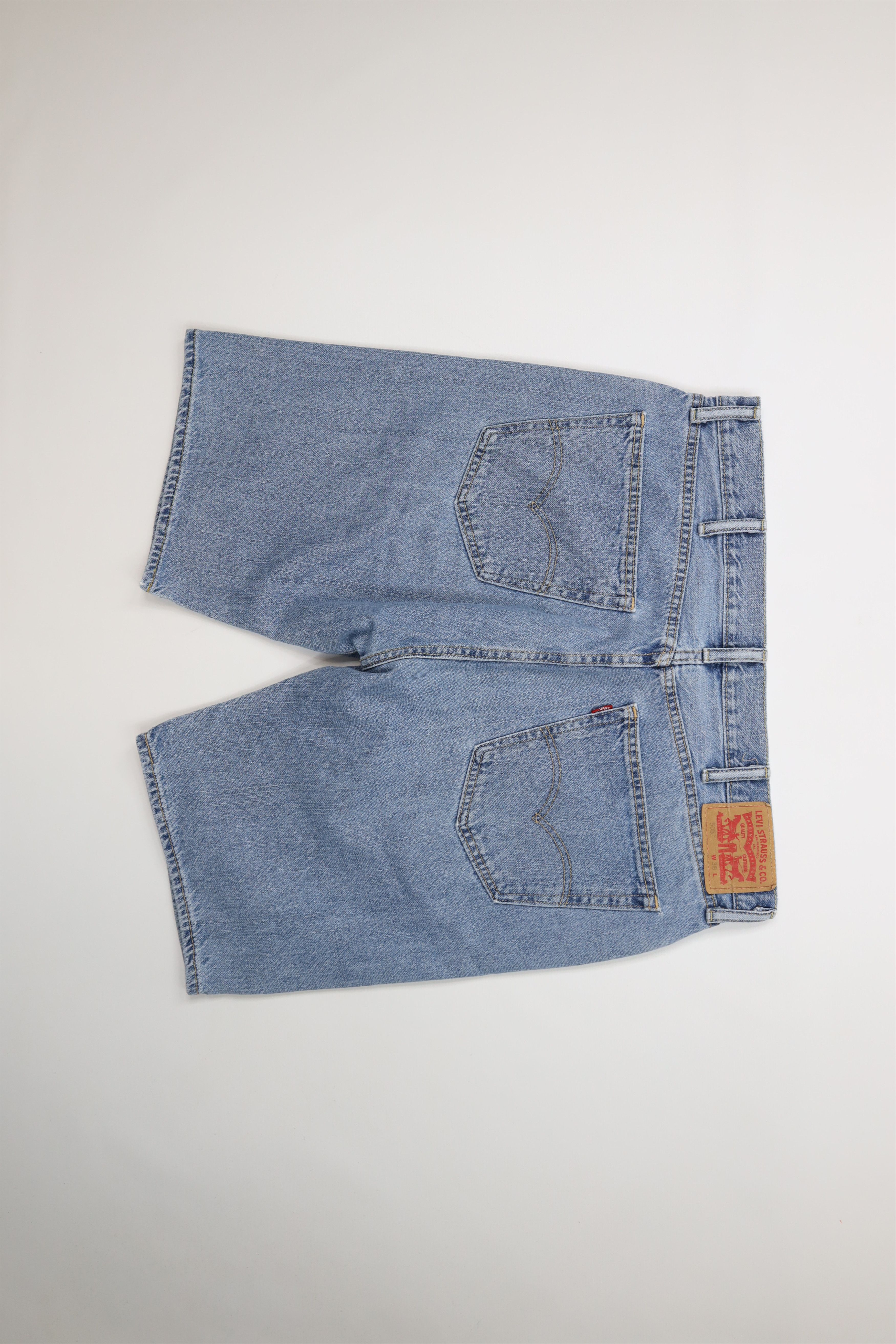 Levi's Vintage Y2K Levis 505 Fit Denim Jean Shorts Jorts Blue Size US 38 / EU 54 - 11 Thumbnail