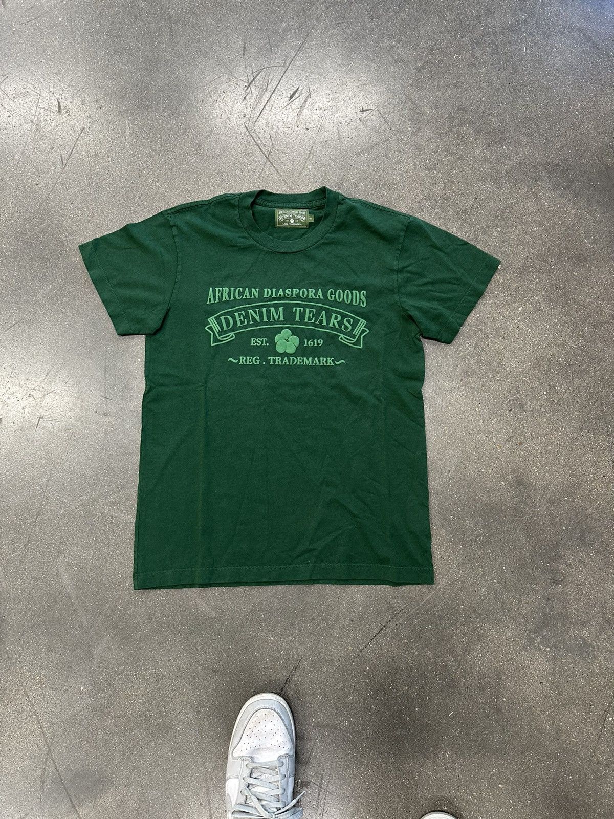 DENIM TEARS Denim Tears ADG Tee Green Size US S / EU 44-46 / 1 - 1 Thumbnail