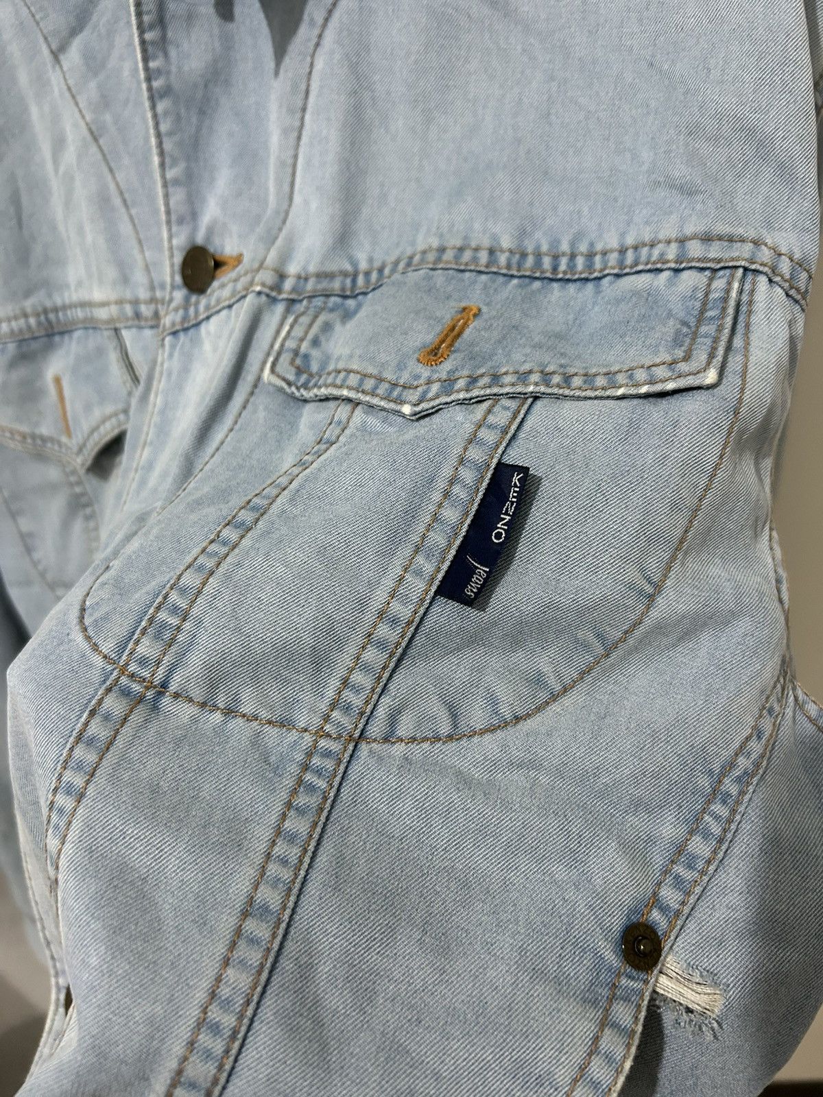 Kenzo × Vintage Vintage kenzo jeans jacket made in japan Size US L / EU 52-54 / 3 - 5 Thumbnail