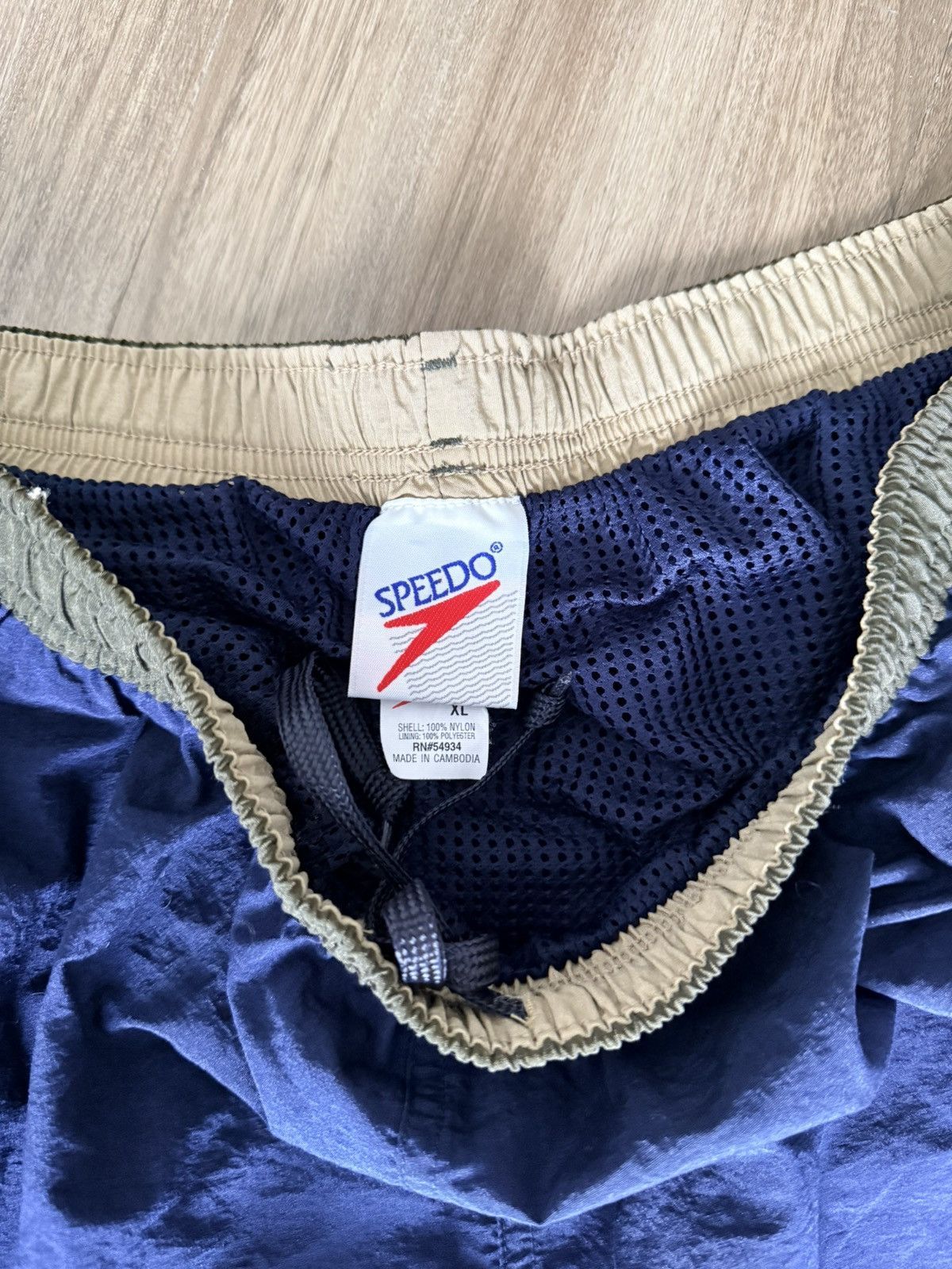 Speedo Vintage Speedo Nylon Swim Trunks XL Navy/Green Size US 36 / EU 52 - 3 Thumbnail