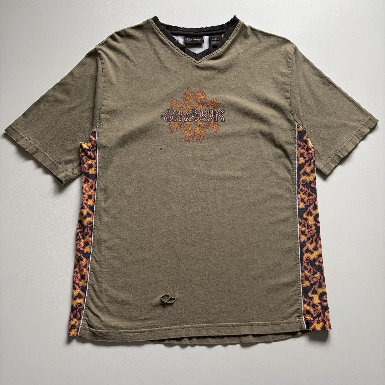 Vintage Vintage No Boundaries Shirt Medium Smokin Flame Distressed Size US M / EU 48-50 / 2 - 1 Thumbnail