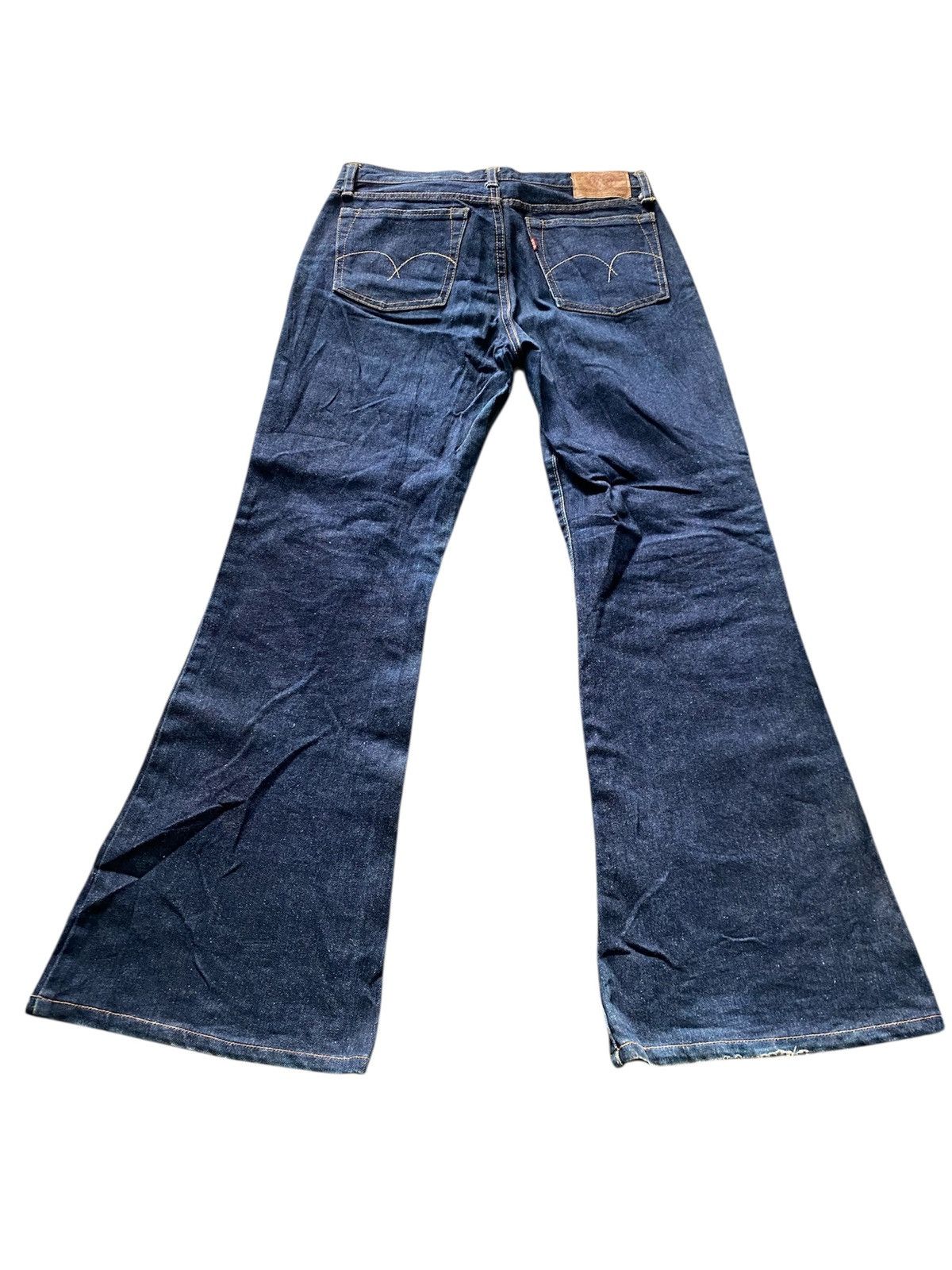 Japanese Brand Japan Made Wow Blue Denim Flare Jeans Size US 31 - 3 Thumbnail