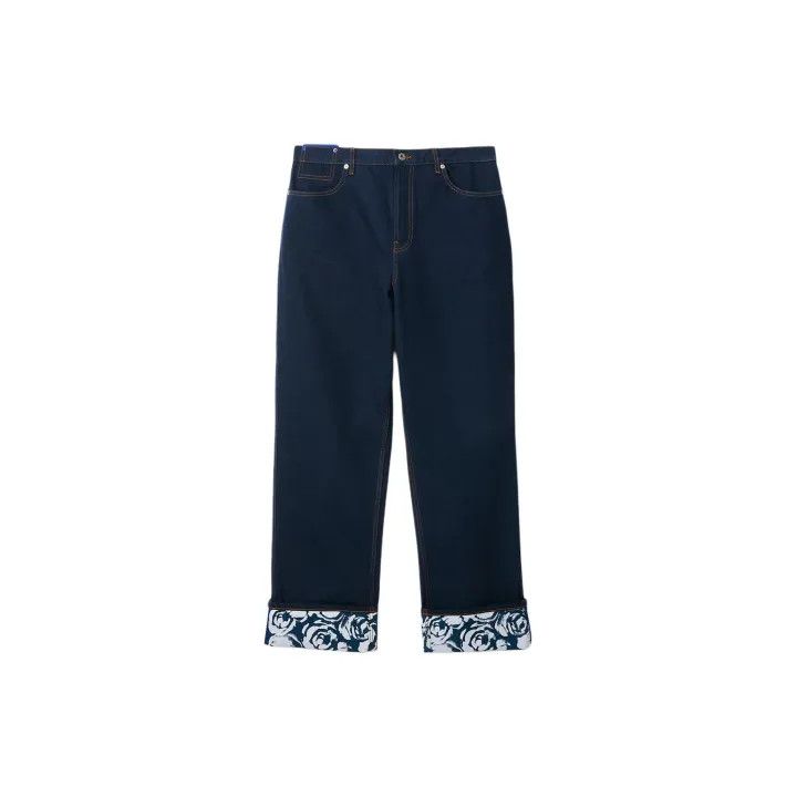 Burberry Burberry Rose Print Button Denim Pants Size US 31 - 1 Thumbnail