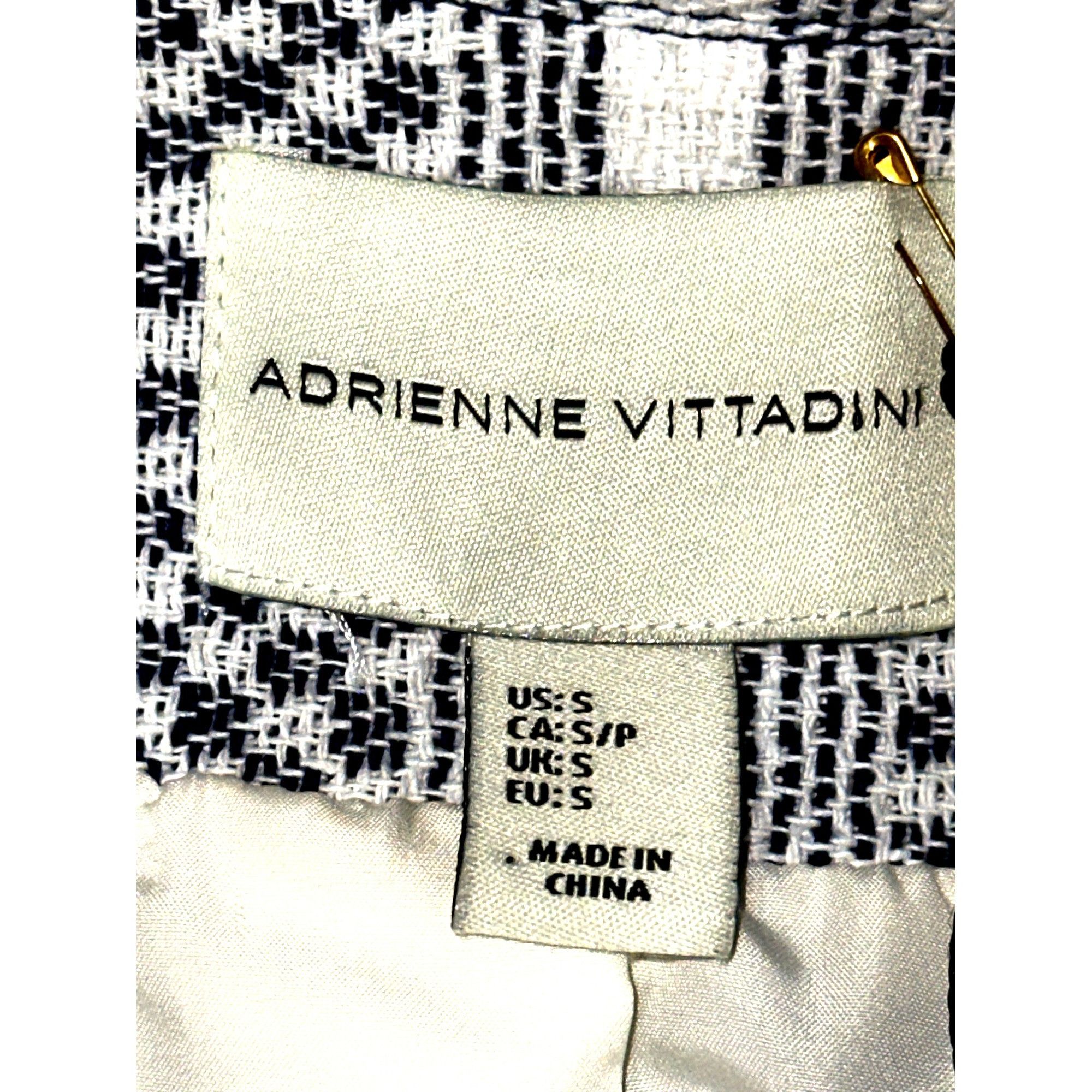 Other Adrienne Vittadini Small Woven Cotton Fringe Tweed Zip Jacke Size S / US 4 / IT 40 - 9 Thumbnail