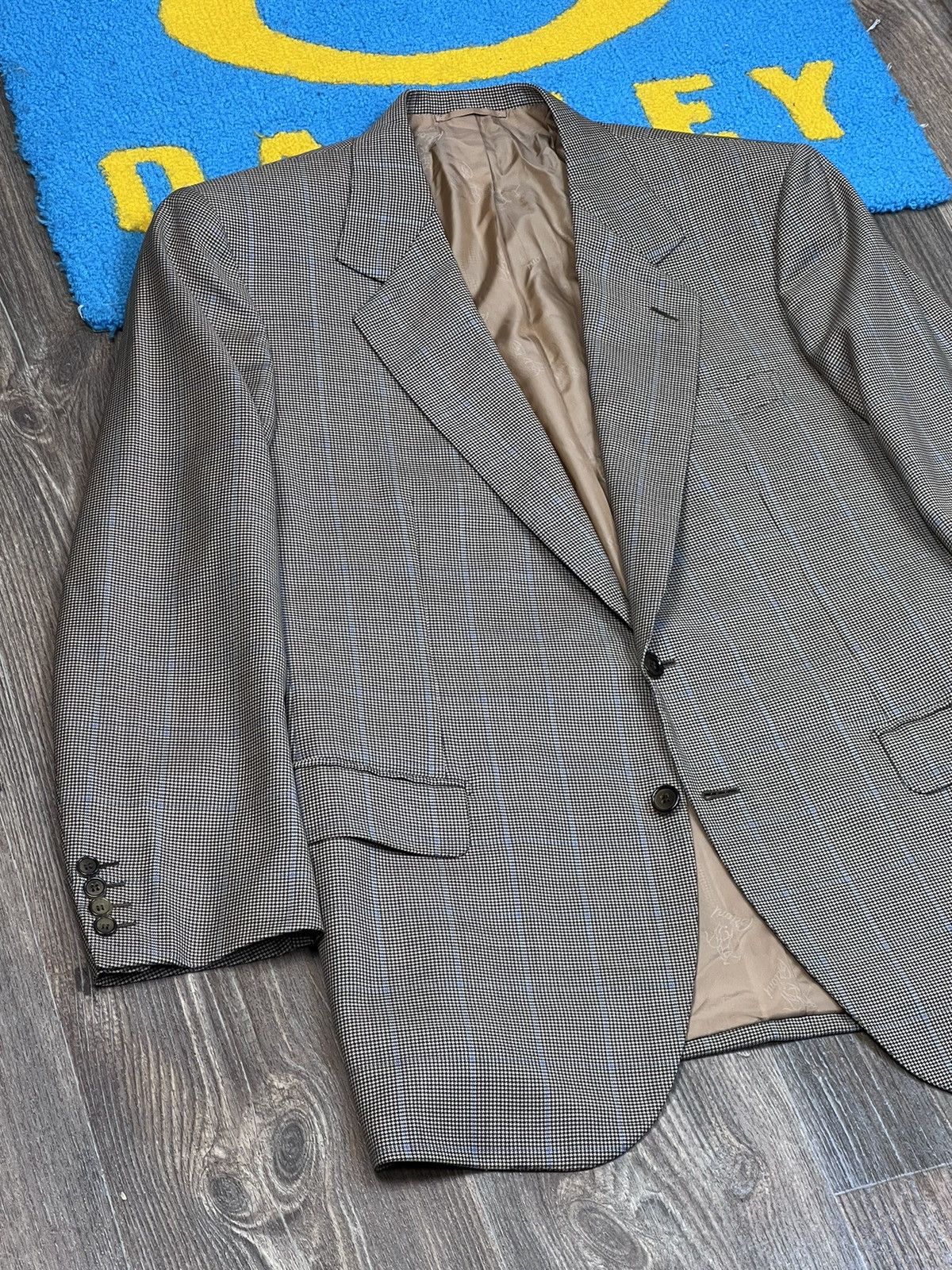 Brioni Brioni Parigi Two Buttons Grey Wool Checked Blazer size 52 Size 52S - 5 Thumbnail