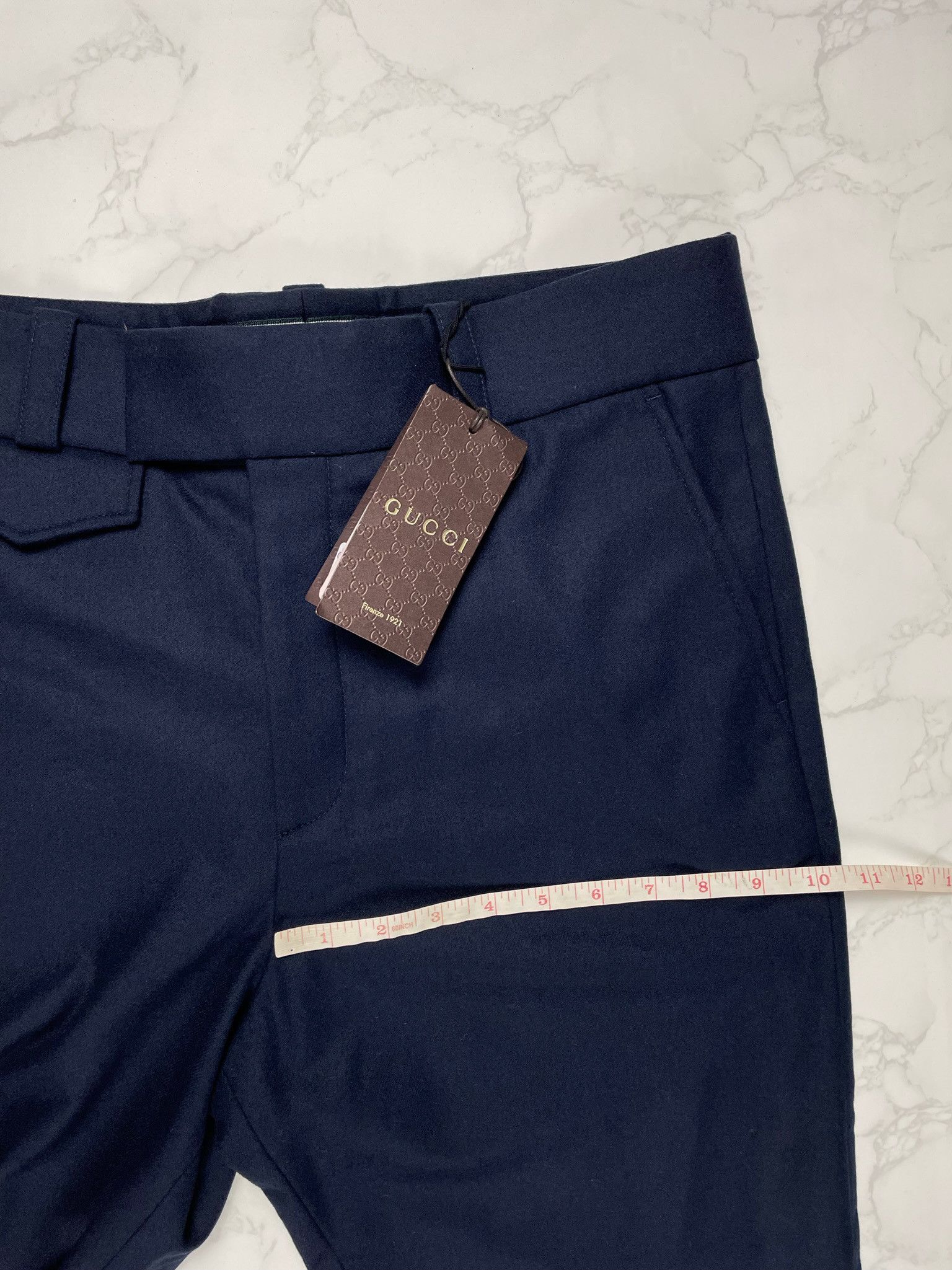 Gucci 🔥75% OFF🔥 [SALE] Gucci Navy Wool Casual Pants Size US 32 / EU 48 - 3 Thumbnail