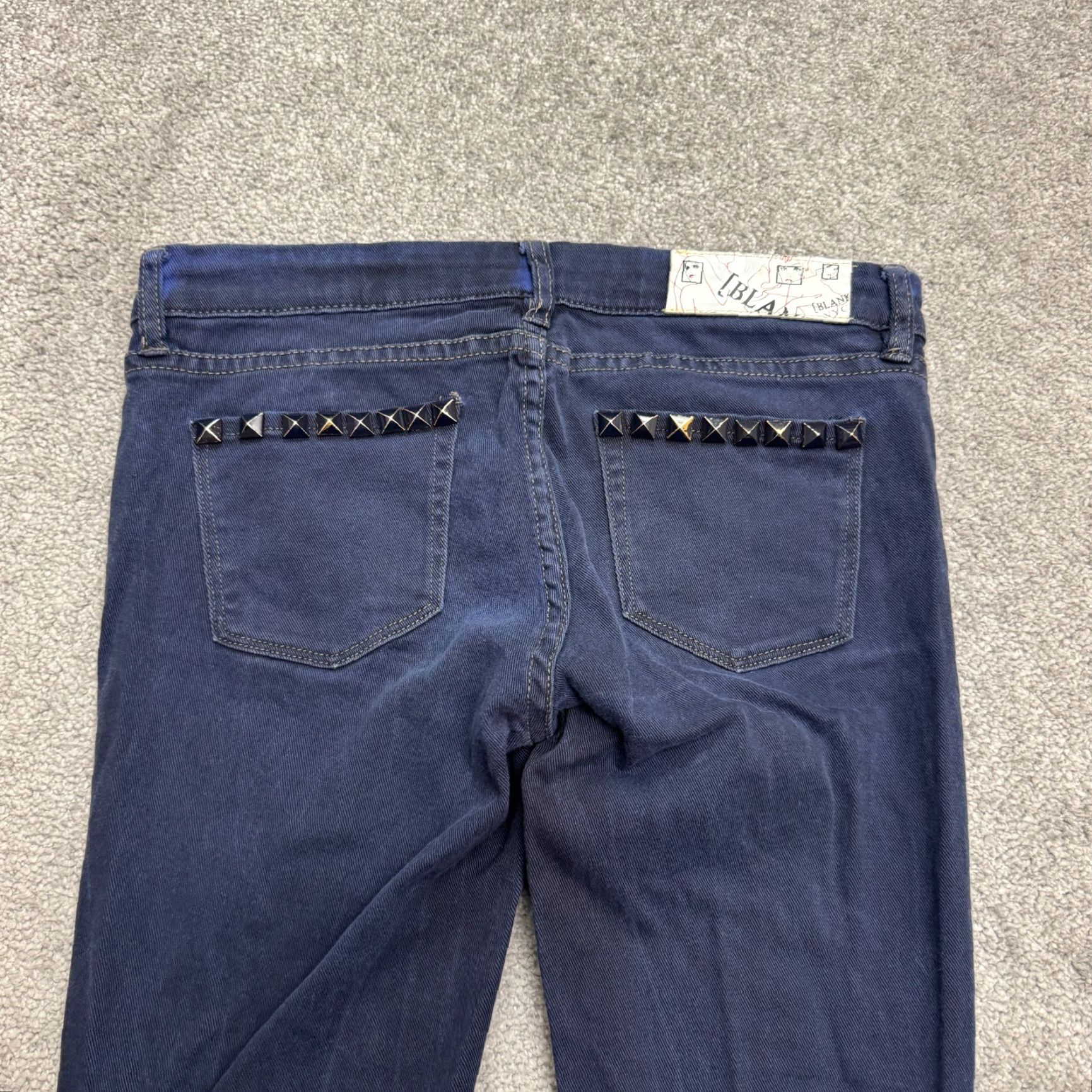 Vintage BLANKNYC Jeans Womens 28 Skinny Denim Blue Dark Wash Stretch Cotton 5-Pocket Regular Size 28" / US 6 / IT 42 - 3 Thumbnail