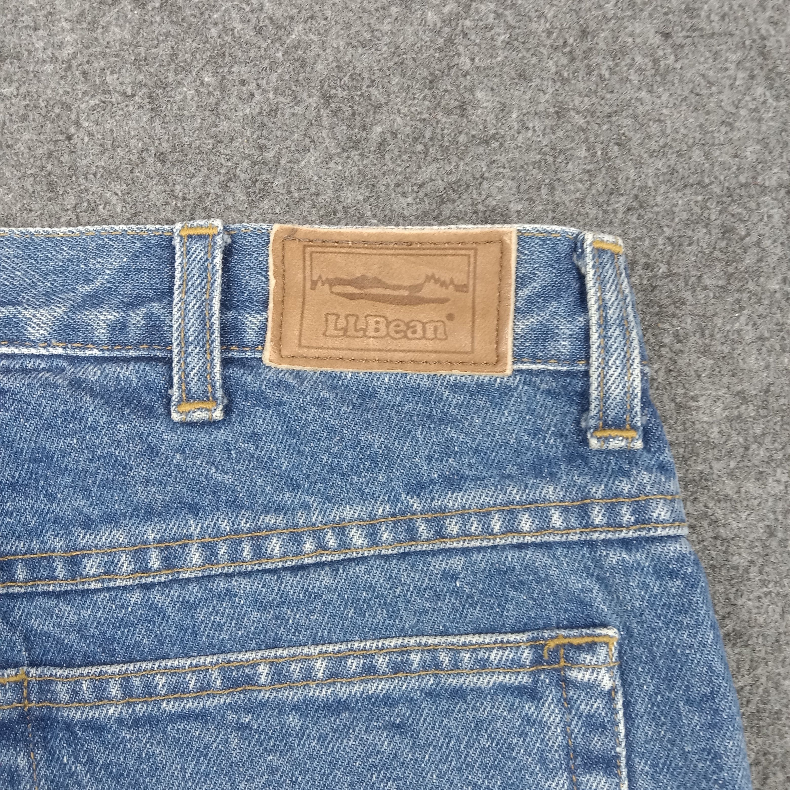 L.L. Bean L.L. Bean American Outdoor Fleece Lined Denim Jeans C280N1 Size US 33 - 7 Thumbnail