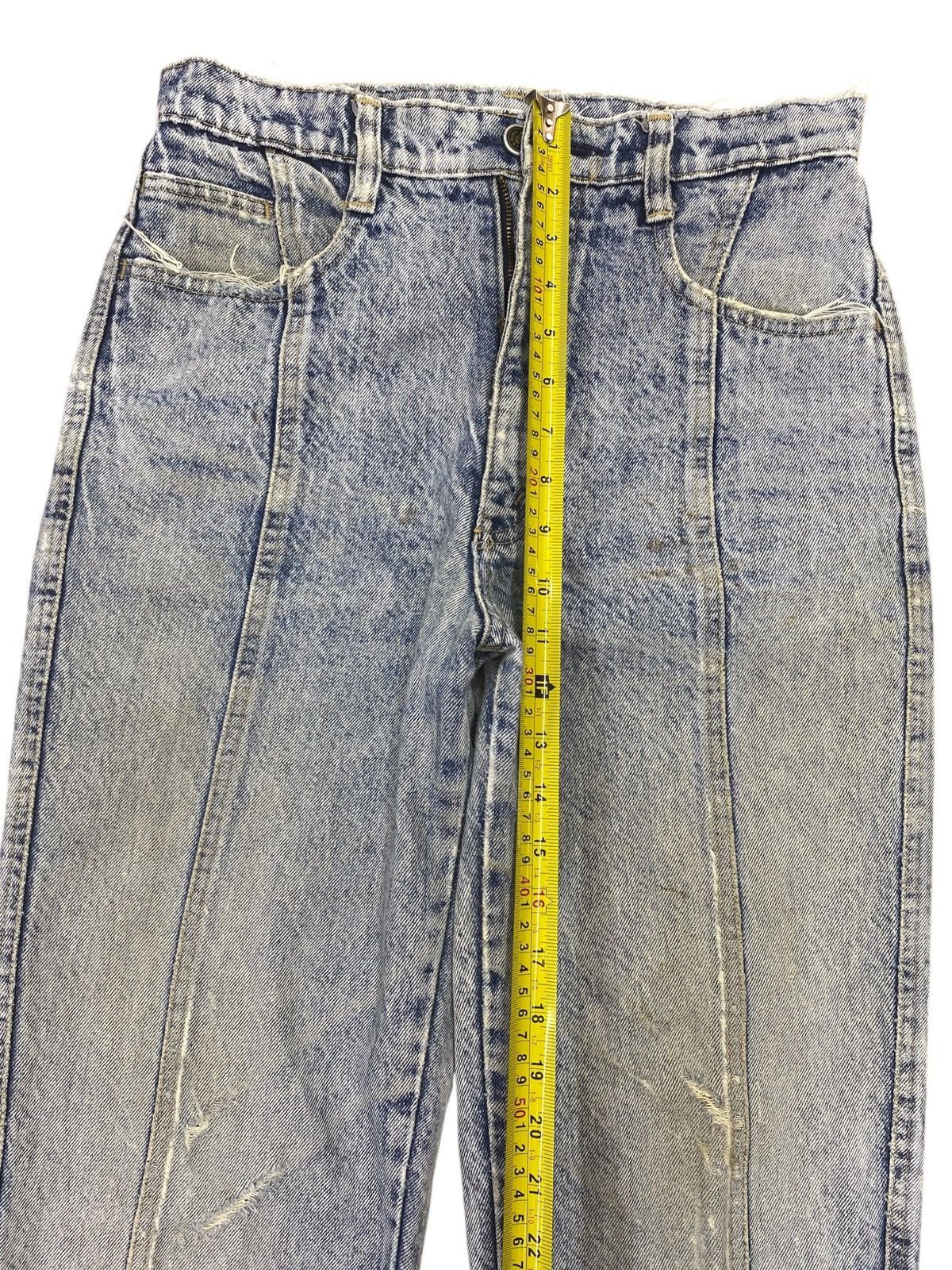 Japanese Brand Japanese Brand Blue Acid Wash Style Arrow Line Jeans Size US 28 / EU 44 - 6 Thumbnail