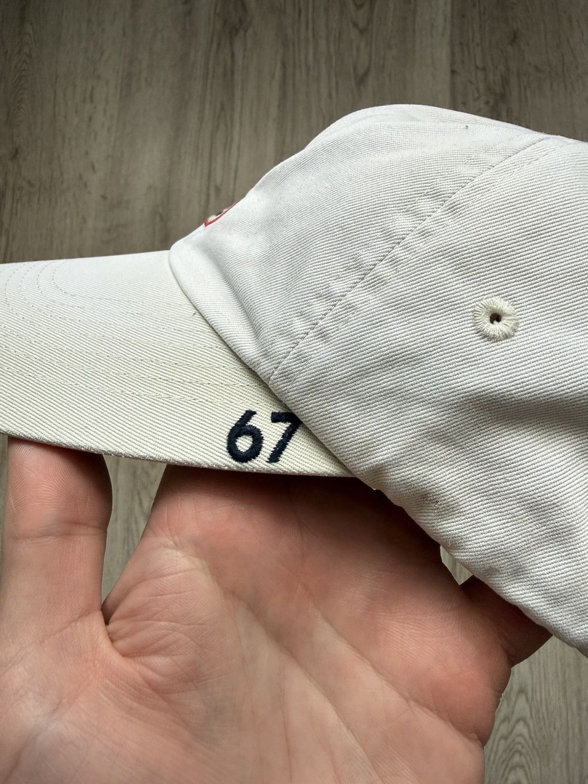 Polo Ralph Lauren Polo Jeans RL Logo Distressed Cap Vintage Ralph Lauren Hat Size ONE SIZE - 6 Thumbnail