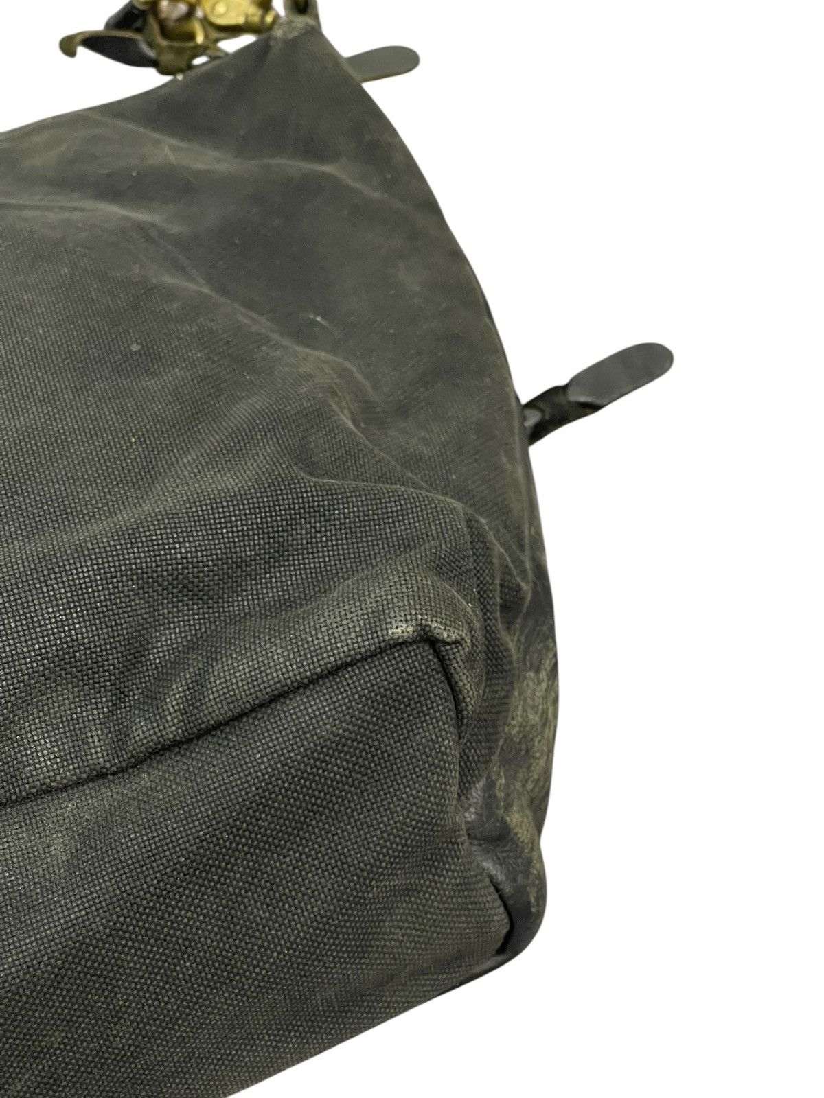 Genuine Leather Leather Cotton Duck Ship Jet Blue Japan Messenger Bag 1🟩8 Size ONE SIZE - 15 Thumbnail