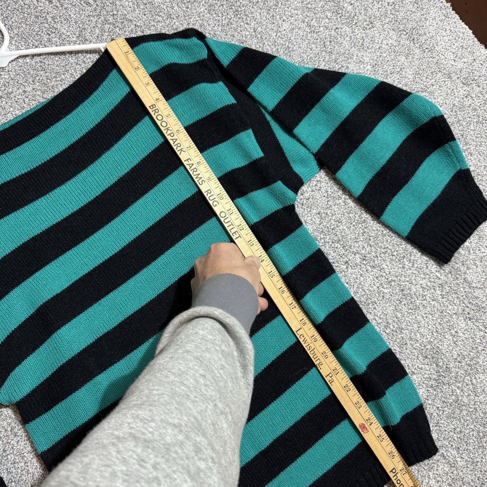 Other Vintage 80s Sweater Women Medium Grunge Ribbed Knit Slouchy Size M / US 6-8 / IT 42-44 - 2 Thumbnail