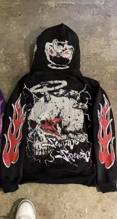 Japanese Brand Streetwear Skeleton Graphic Hoodie Punk Gothic Style Size US M / EU 48-50 / 2 - 3 Thumbnail