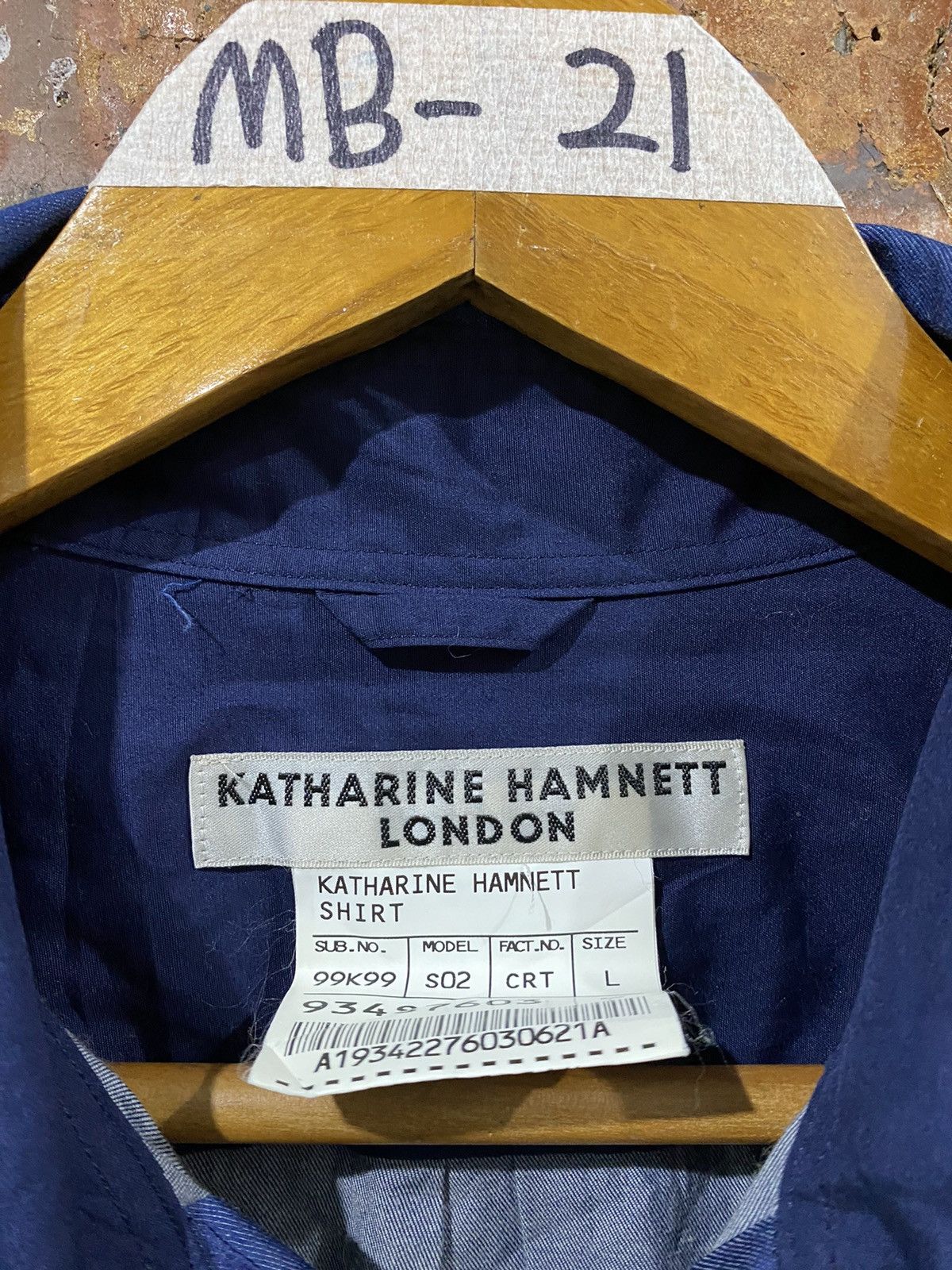 Katharine Hamnett London 🔥Vtg Denim Elastik button up Size US M / EU 48-50 / 2 - 6 Thumbnail