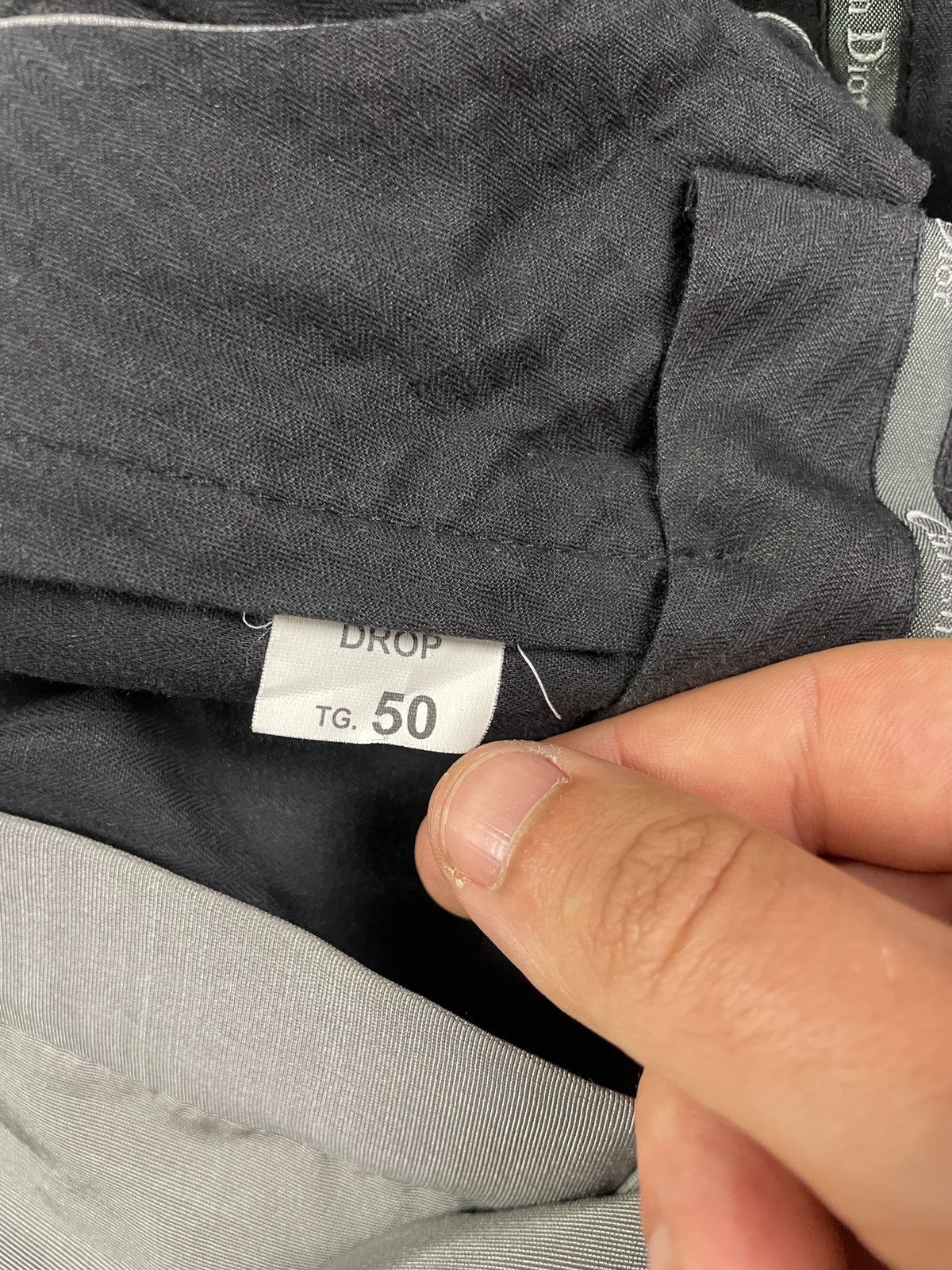 Dior × Vintage Vintage 2000s Dior Silver Flared Formal Pants Size US 34 / EU 50 - 6 Thumbnail
