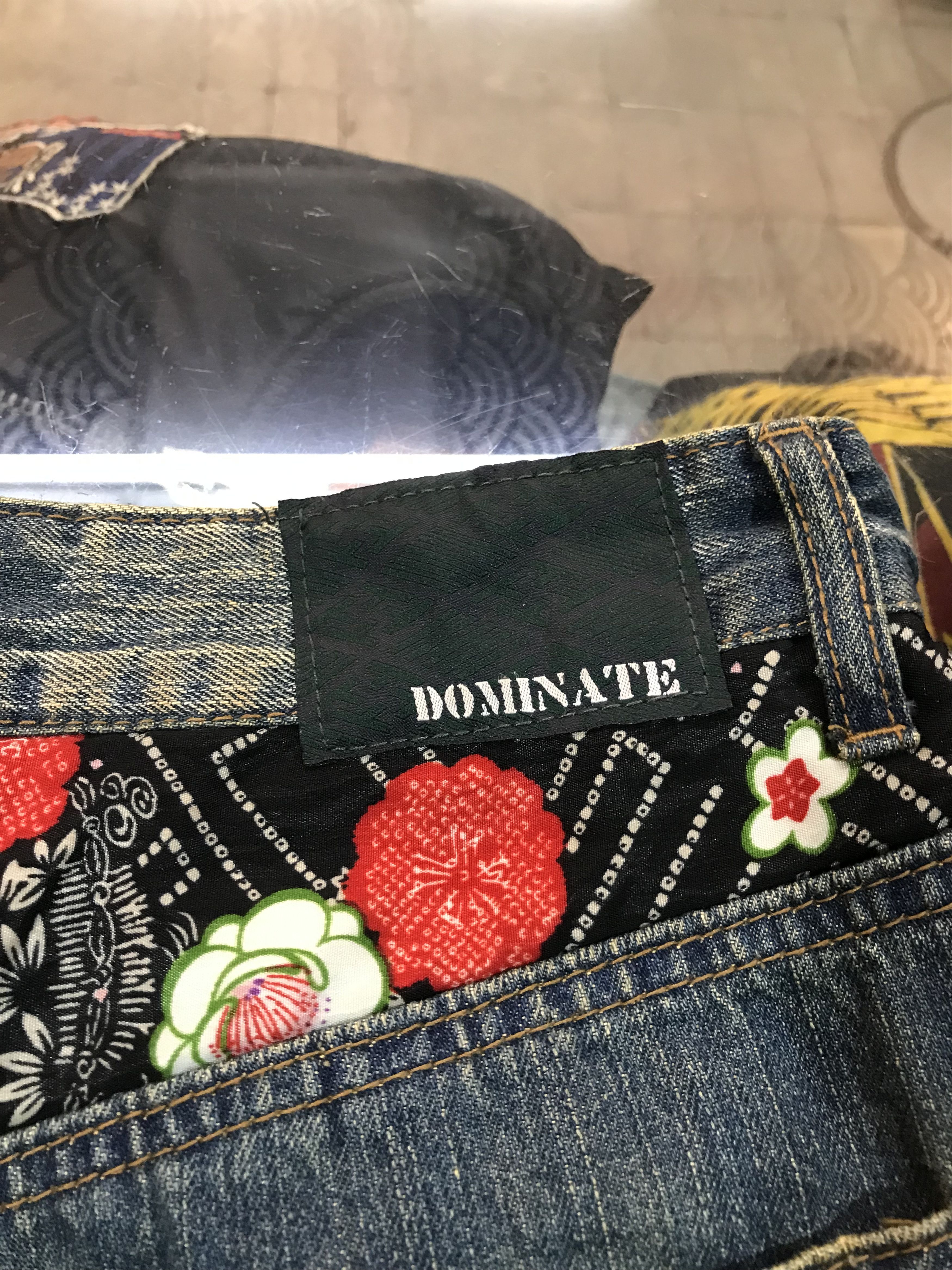Japanese Brand Dominate Japanese Brand Koi Fish Embroidery Denim Pants Size US 33 - 9 Thumbnail