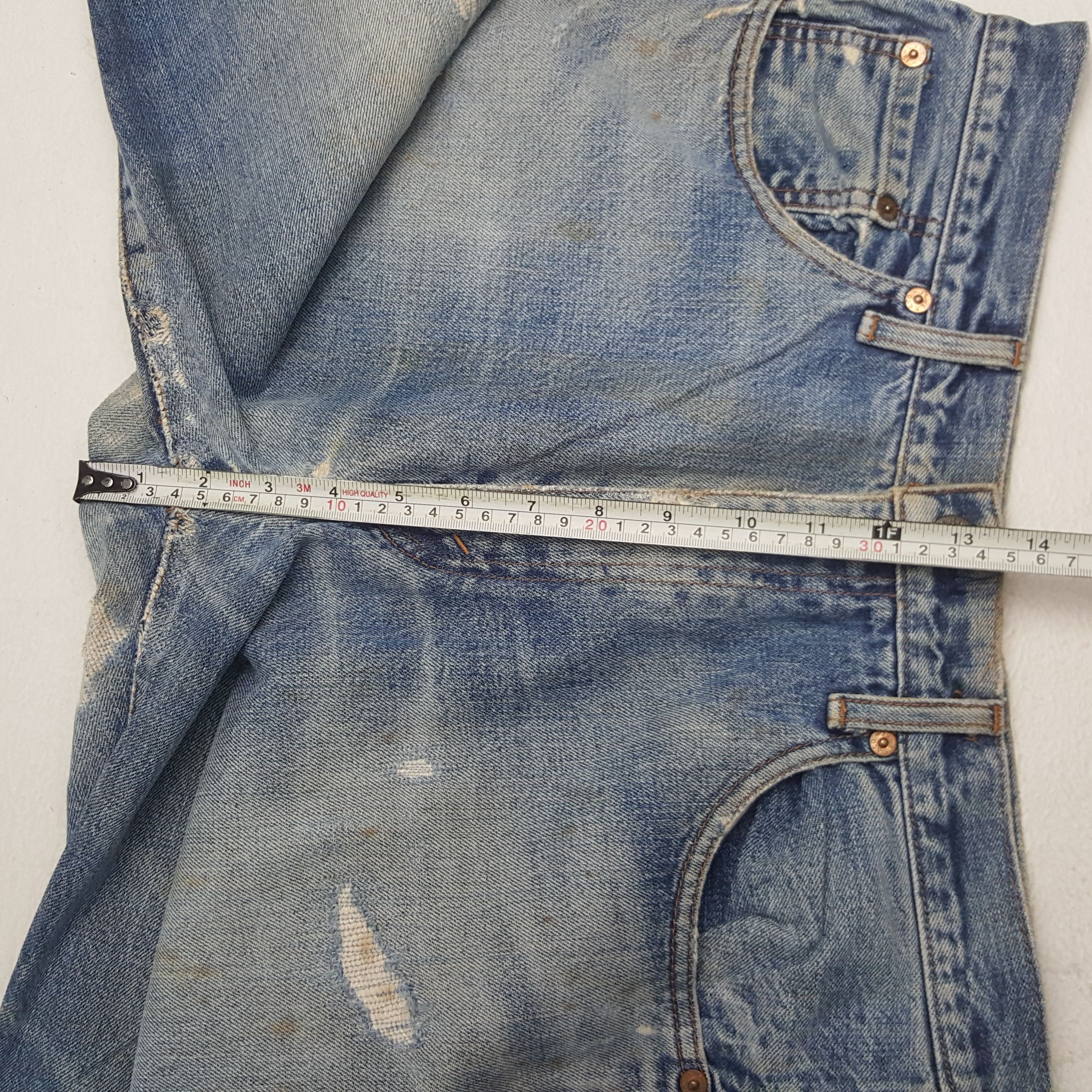 Levi's × Vintage Vintage Levi's Selvedge American Distressed Denim Jeans Size US 31 - 10 Thumbnail
