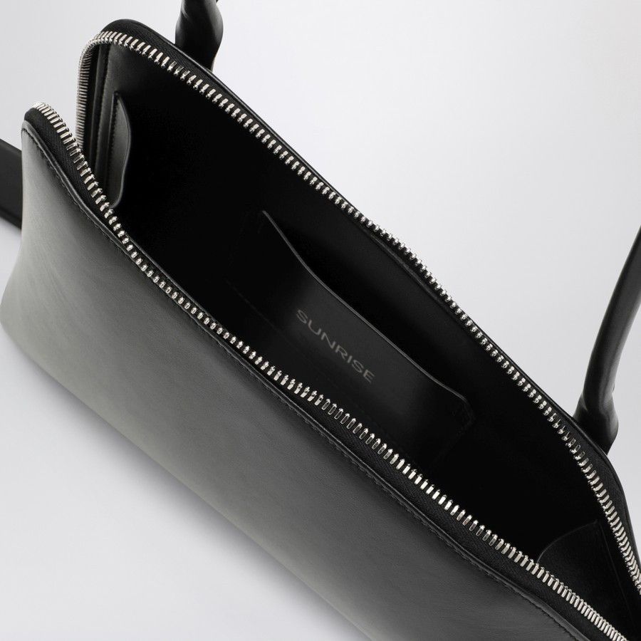 The Attico o1d2blof1024 Size : OS / Sunrise Shoulder Bag in Black Size ONE SIZE - 4 Thumbnail
