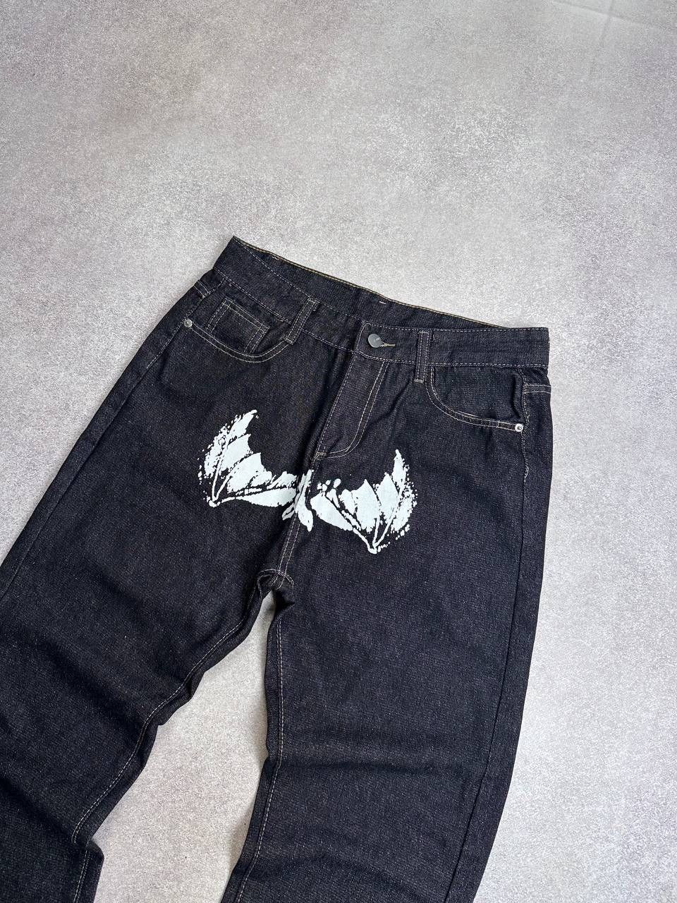 Vintage Vintage Y2K Avantgarde Baggy Faces Denim Jeans 28 Size US 28 / EU 44 - 4 Thumbnail