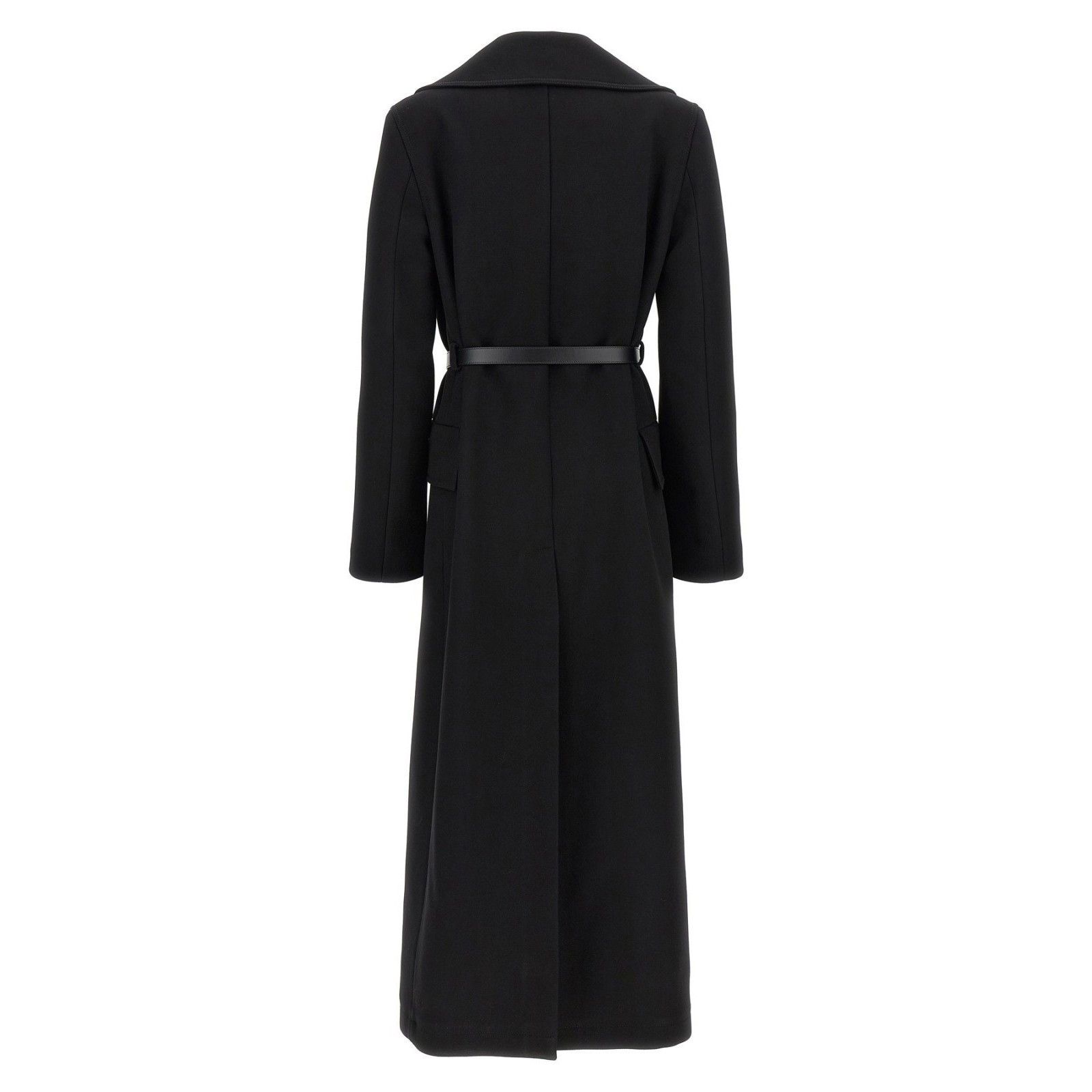 Jil Sander JIL SANDER Double Breasted Black Wool Long Coat New & Authen Size ONE SIZE - 2 Thumbnail