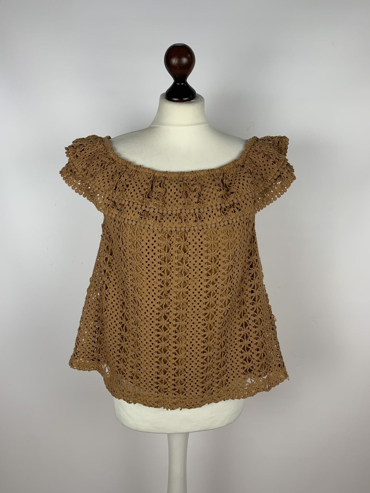 Sezane Sezane Fait Alec Amour Crochet T-Shirt Short Sleeve Size XL Size XL / US 12-14 / IT 48-50 - 1 Thumbnail
