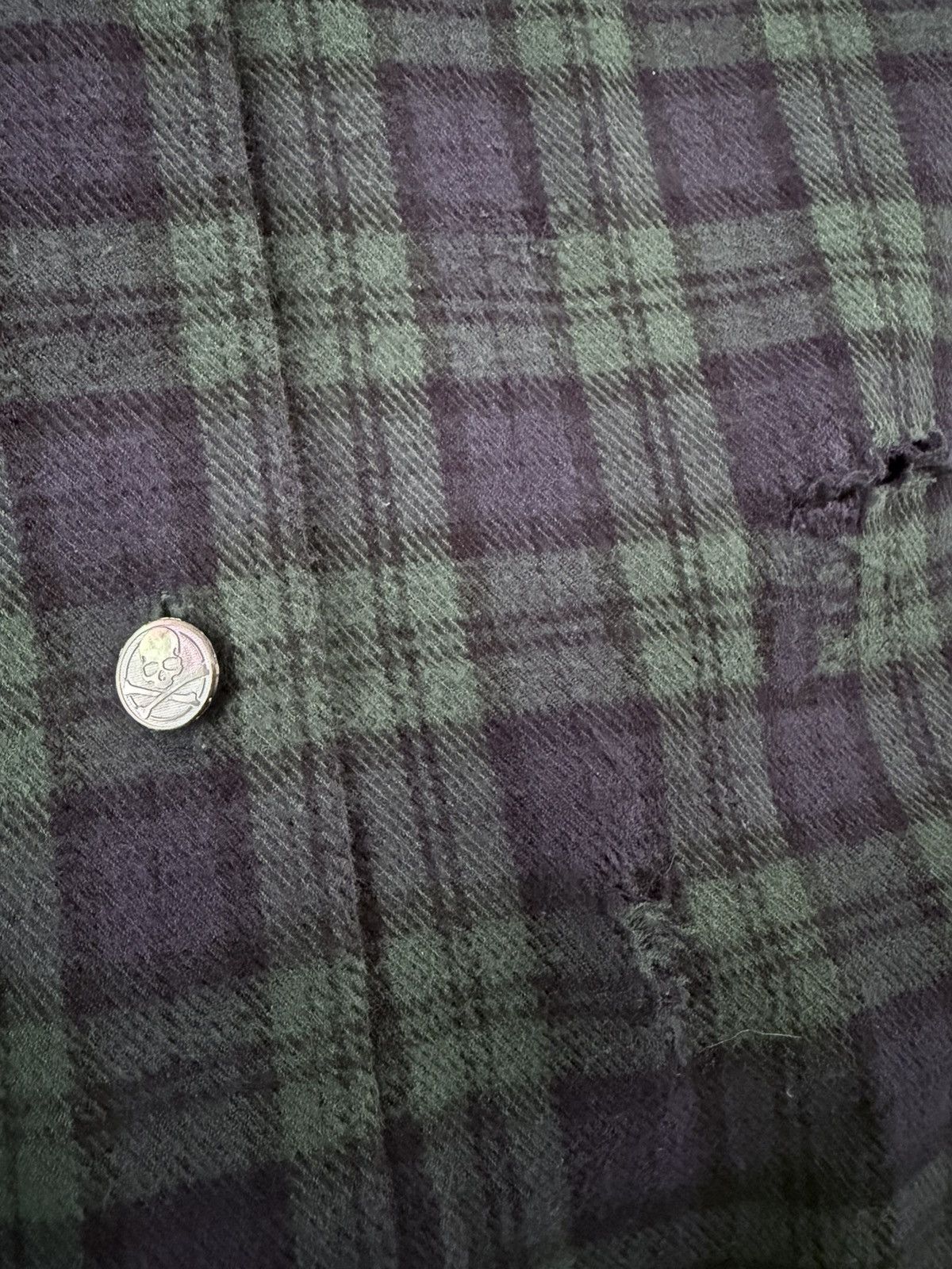 Mastermind World reversible distressed flannel Size US L / EU 52-54 / 3 - 3 Thumbnail