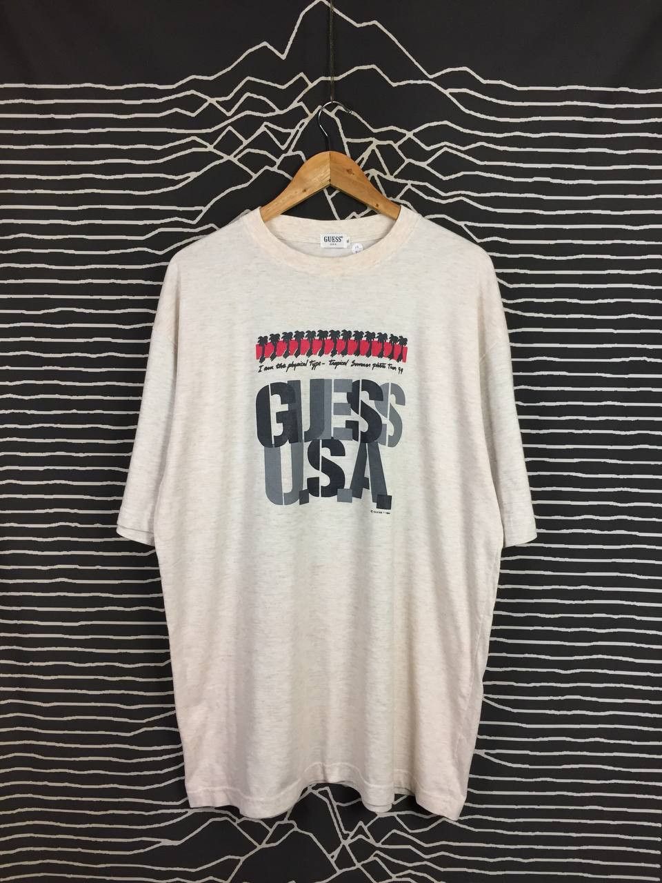 Guess Vtg 90s Guess U.S.A Big Logo Spell Out Tee Size US XL / EU 56 / 4 - 2 Thumbnail